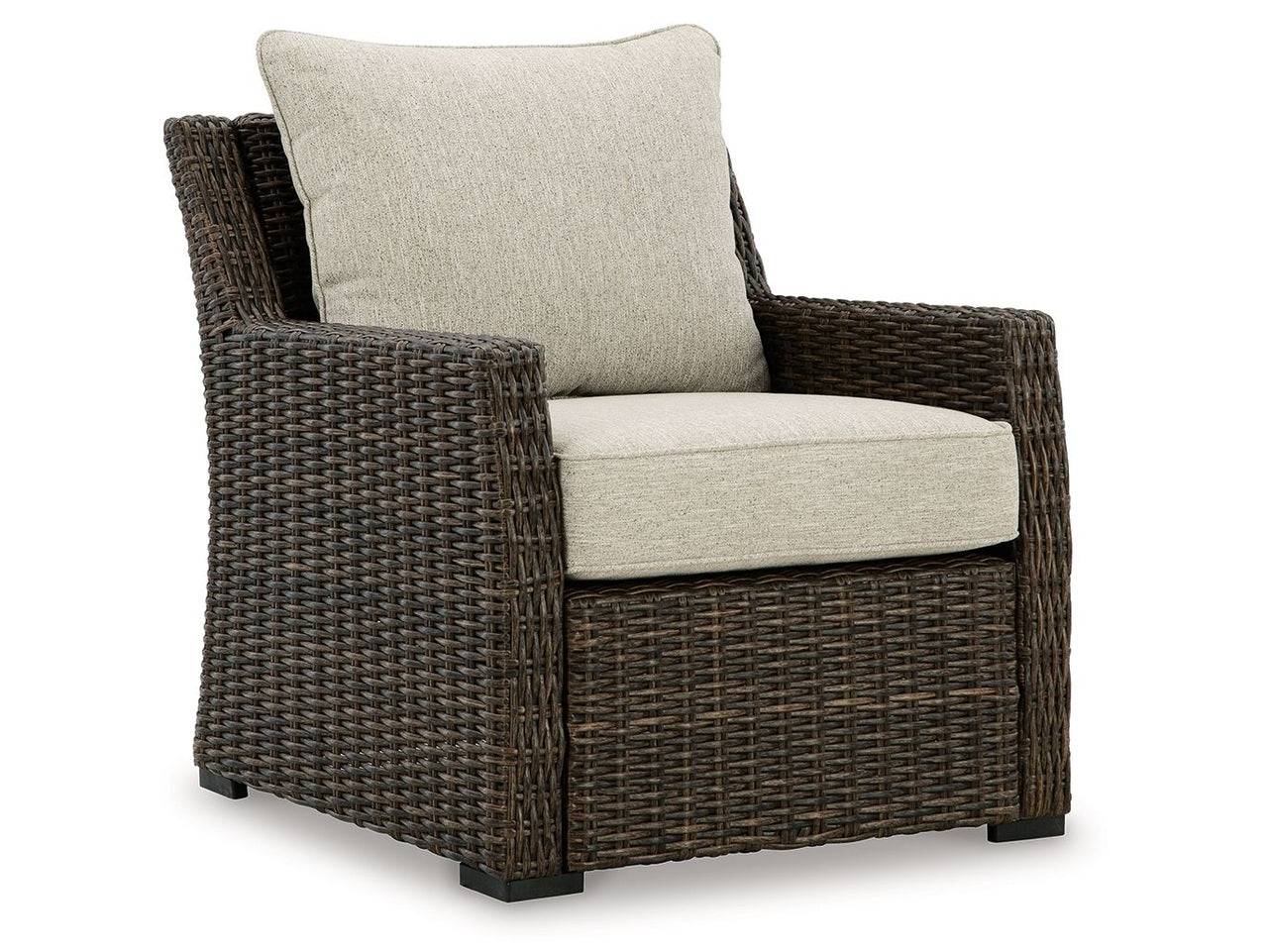 Brook Ranch - Lounge Chair With Cushion - Brown