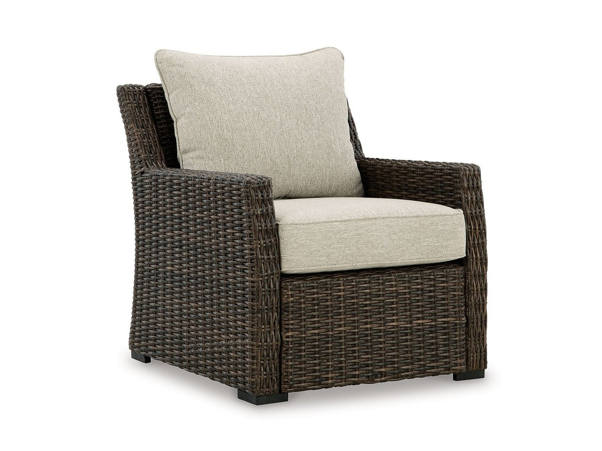 Brook Ranch - Lounge Chair With Cushion - Brown