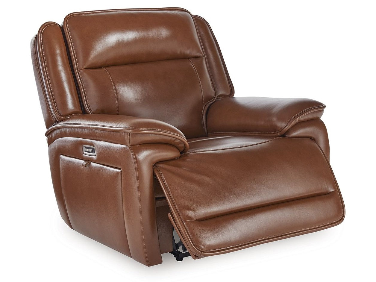 Healy Pier - Power Recliner / Adj Headrest - Chocolate
