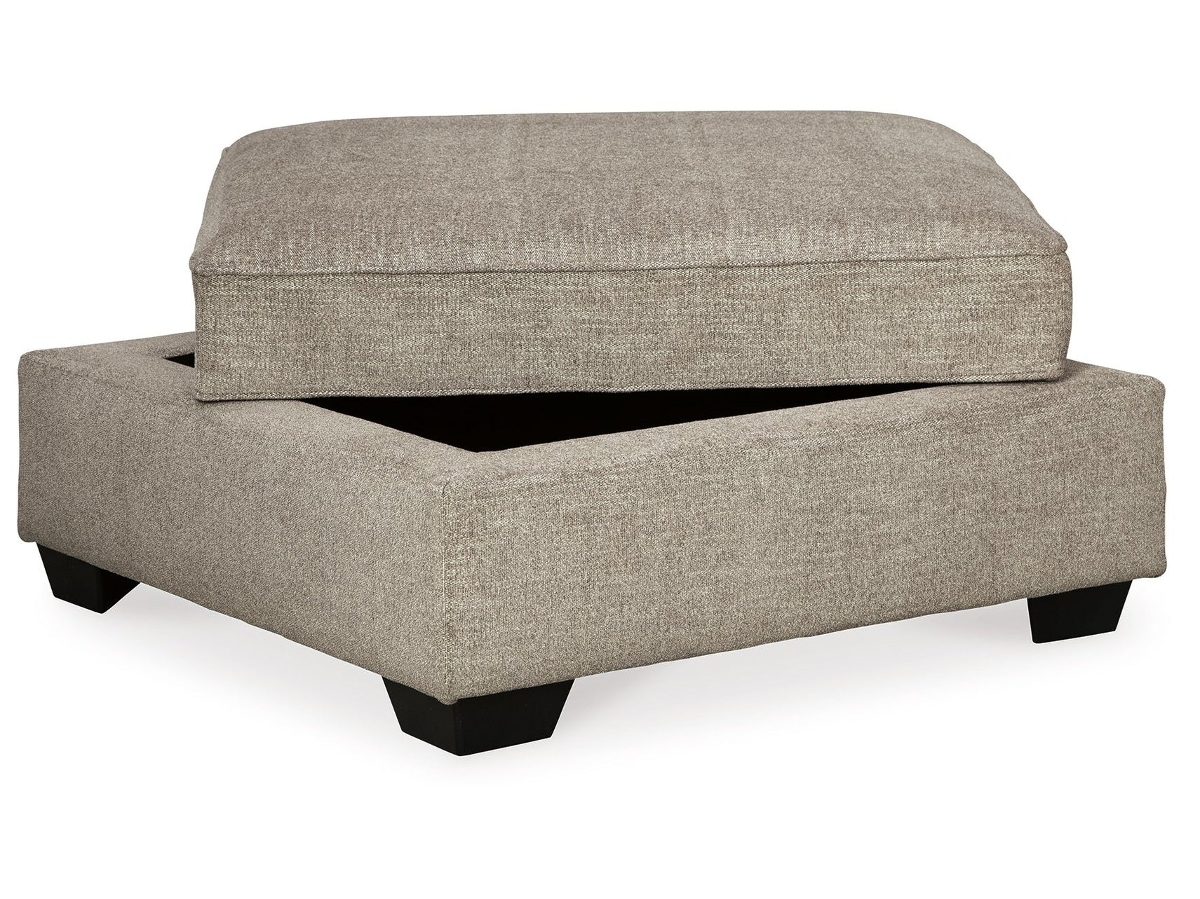Bovarian - Ottoman With Storage - Stone