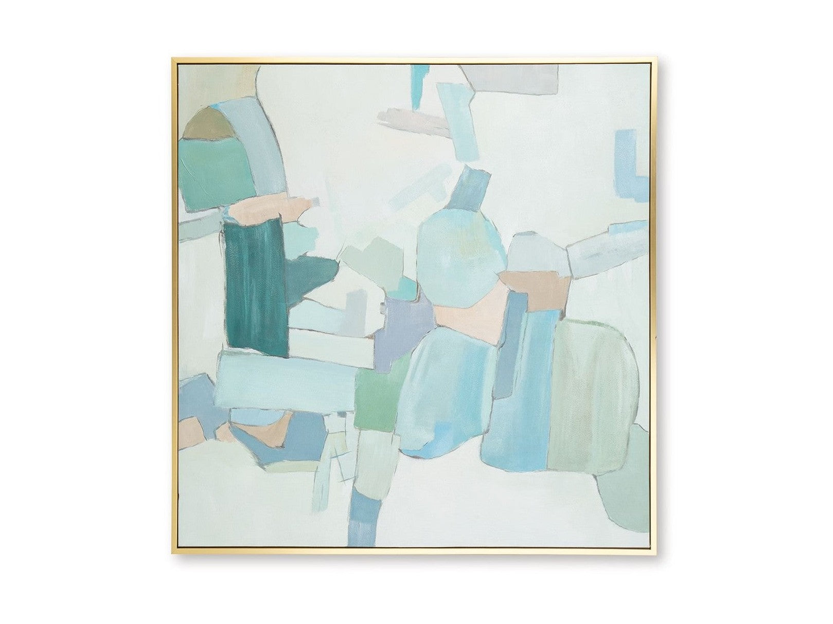Wynburn - Wall Art - White / Blue / Green