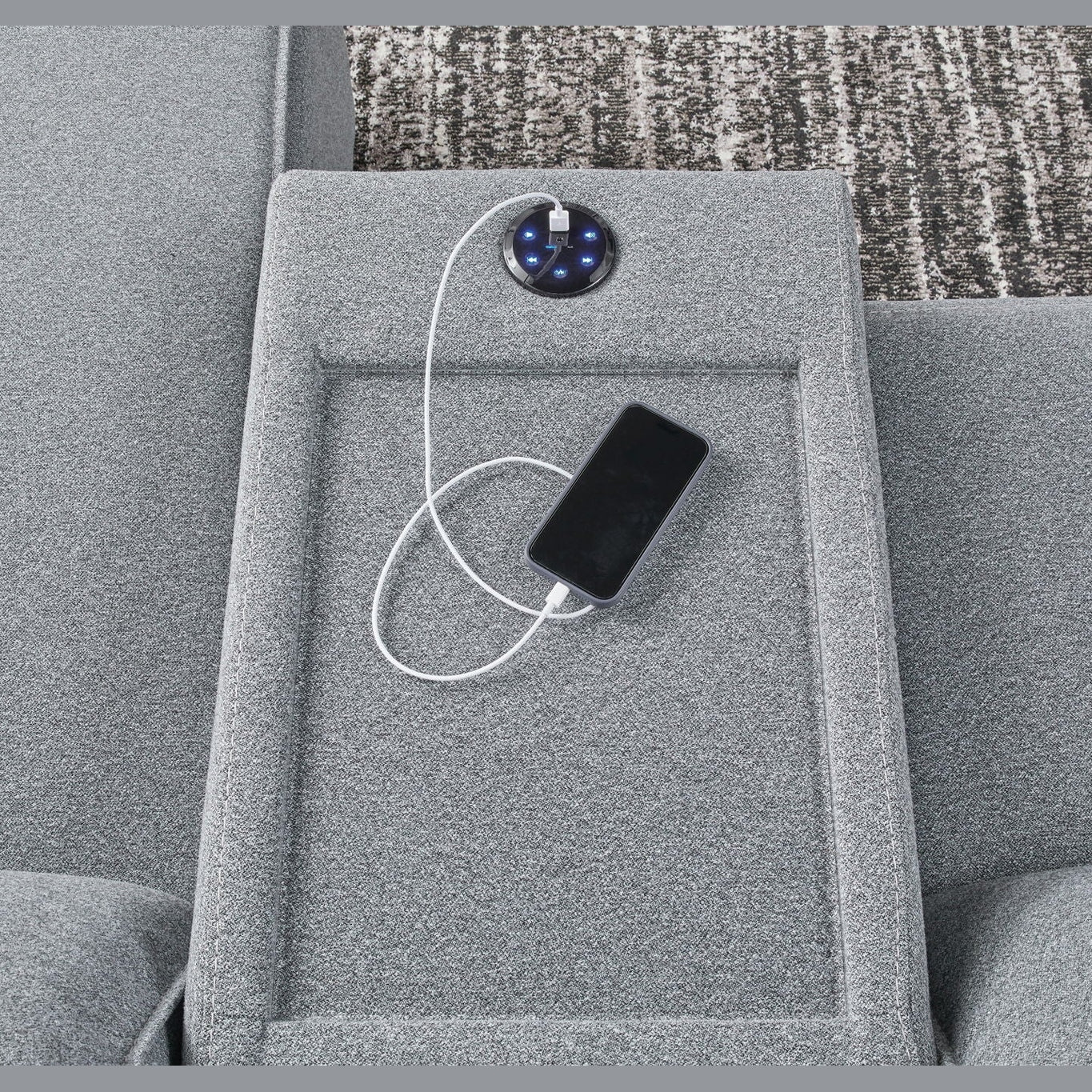 Modmax II - Reclining Sectional - Salt And Pepper