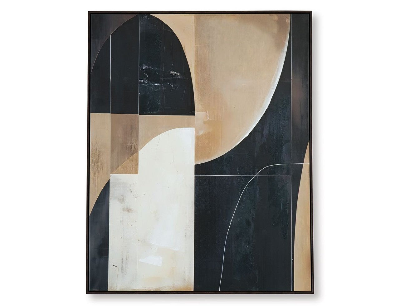 Ewanford - Wall Art - Black / Brown / Tan