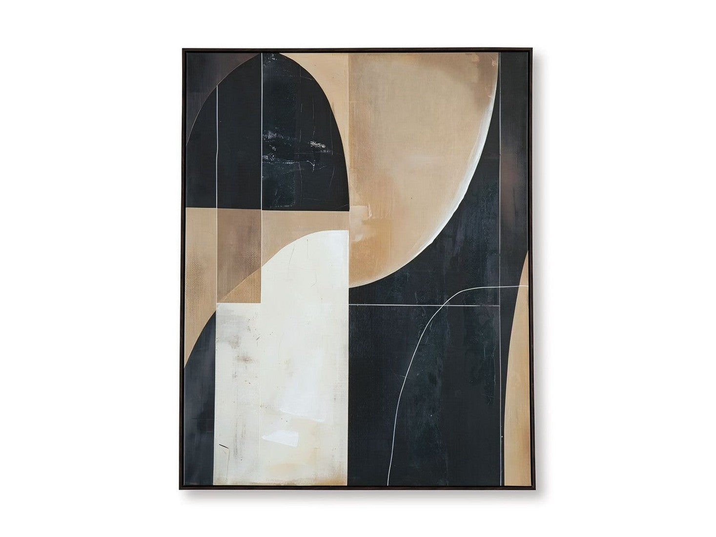 Ewanford - Wall Art - Black / Brown / Tan