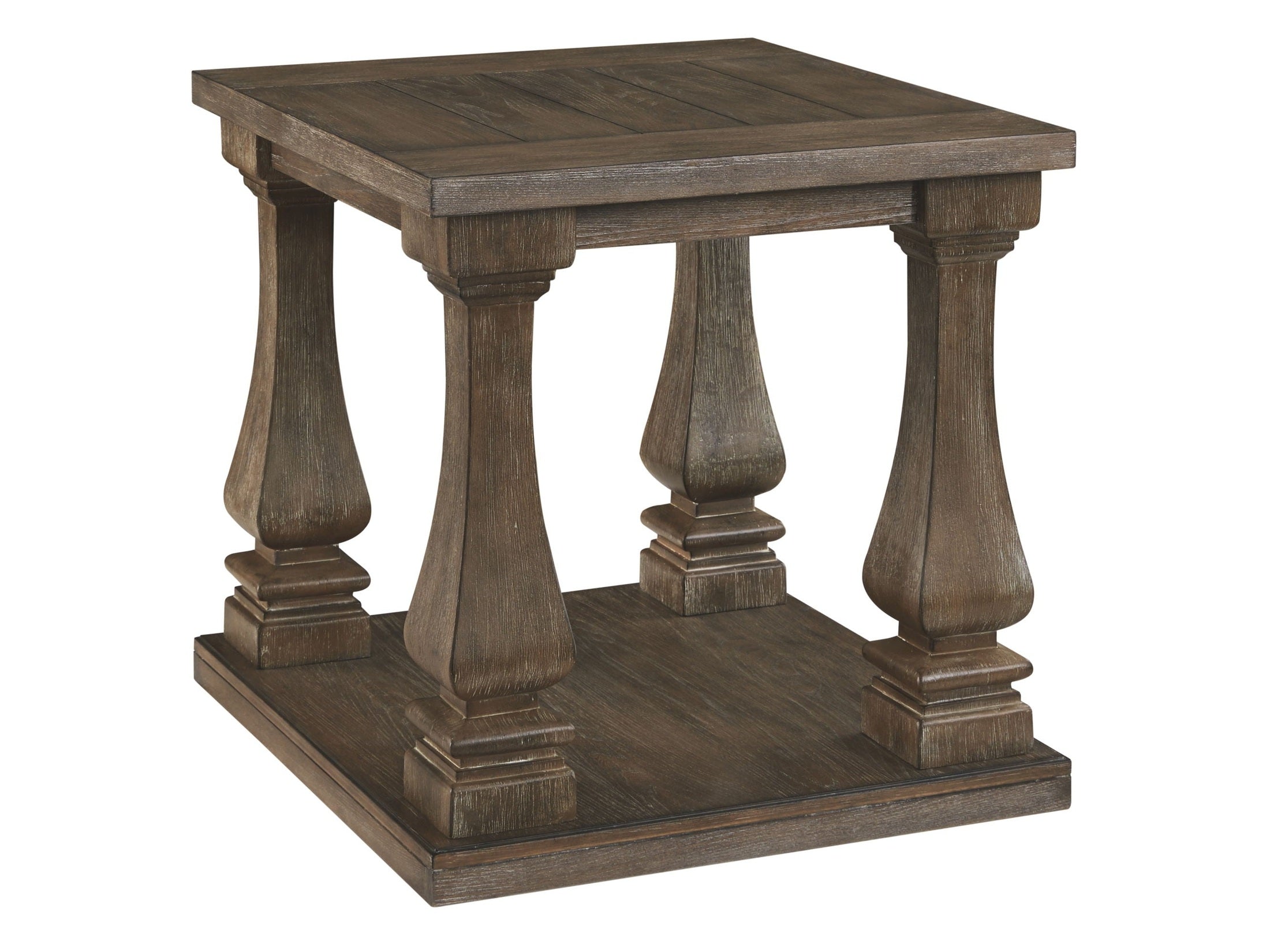 Johnelle - Rectangular End Table - Gray