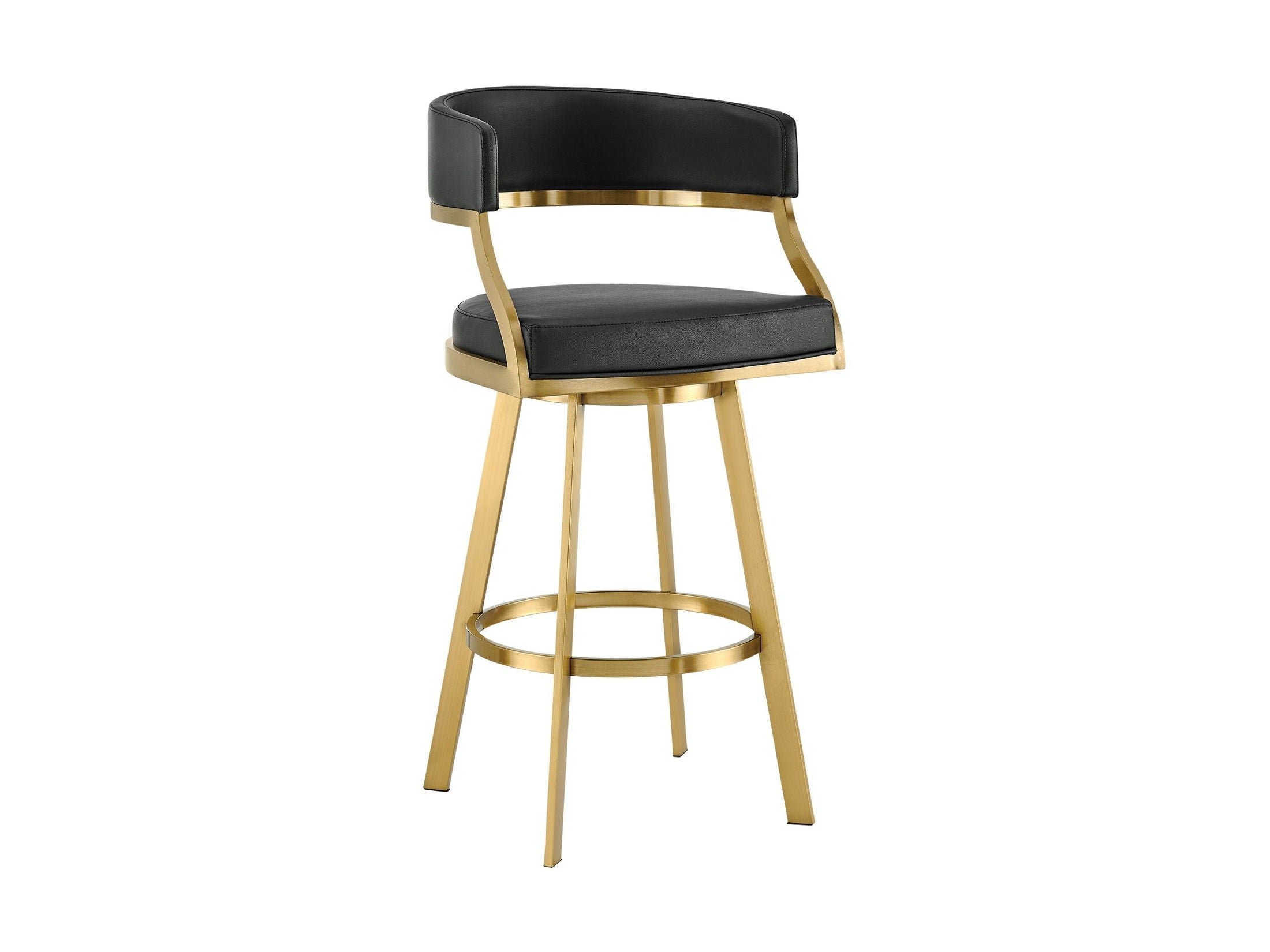 Saturn - Swivel Stool - Gold Legs