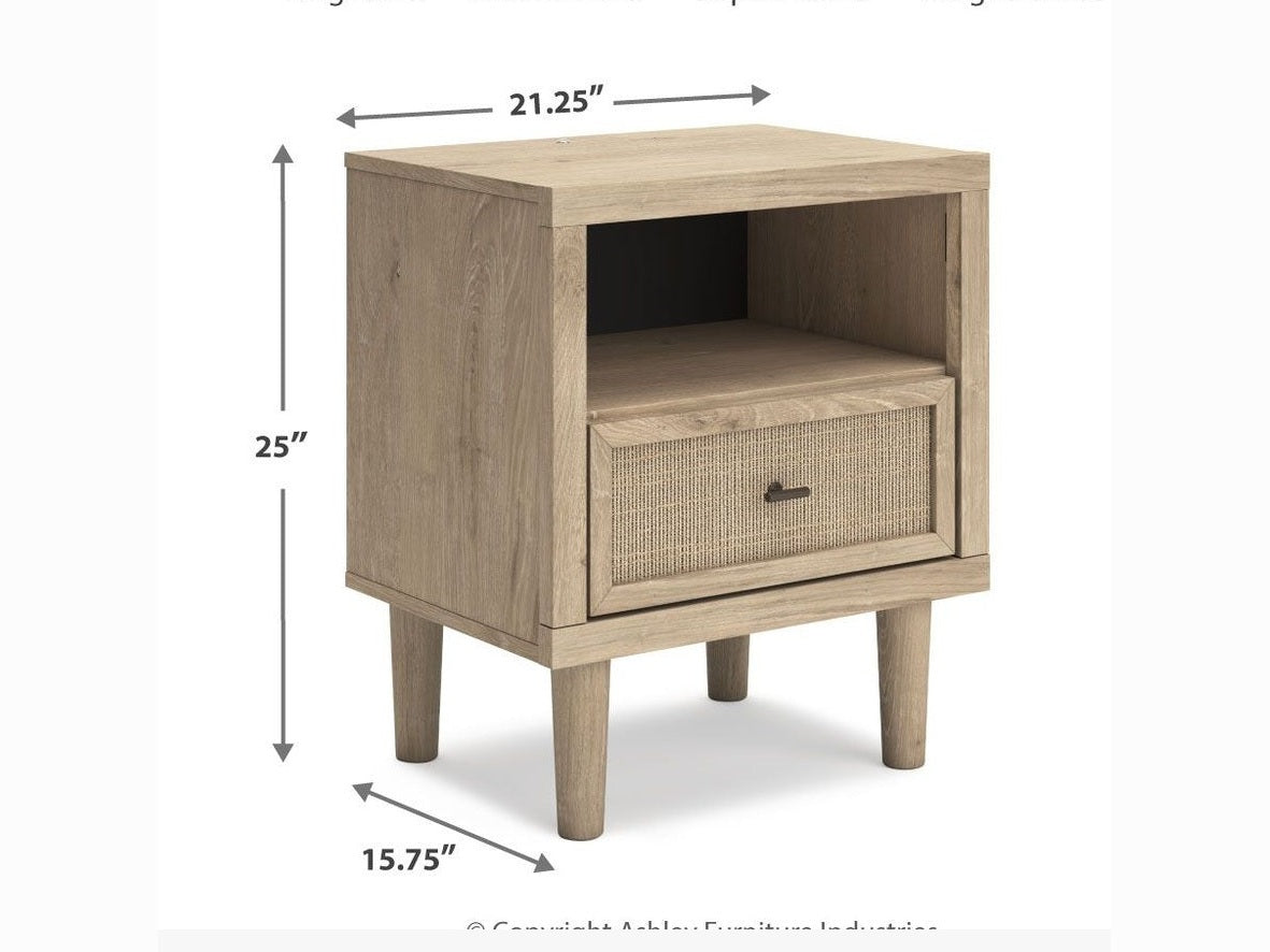 Cielden - One Drawer Night Stand - Two-Tone