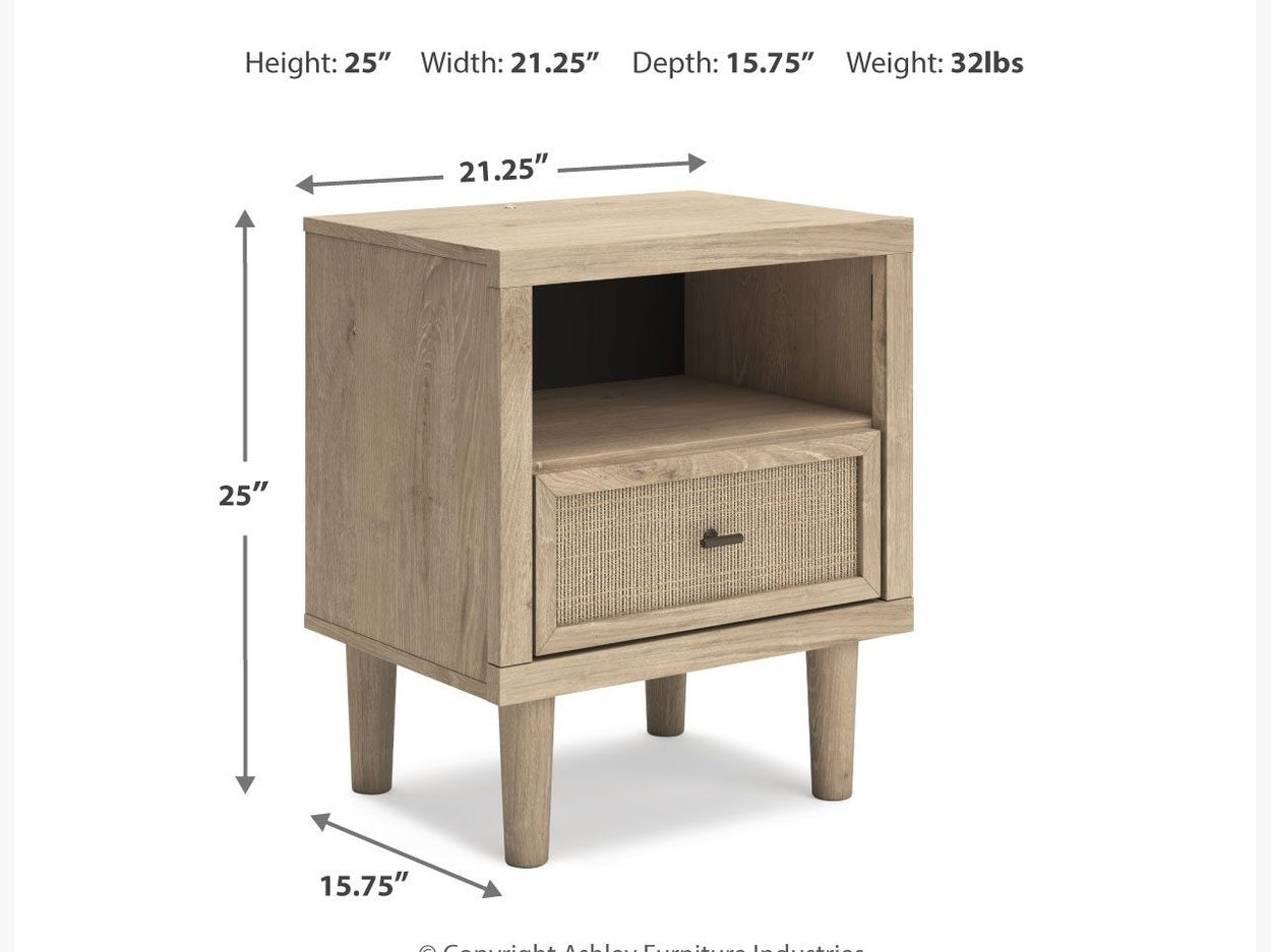Cielden - One Drawer Night Stand - Two-Tone