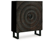 Fosterman - Accent Cabinet - Distressed Black