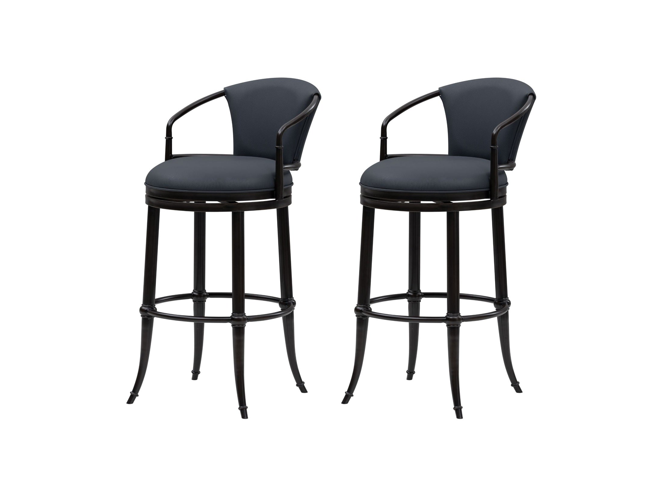 Otis - Upholstered Swivel Bar Height Barstool