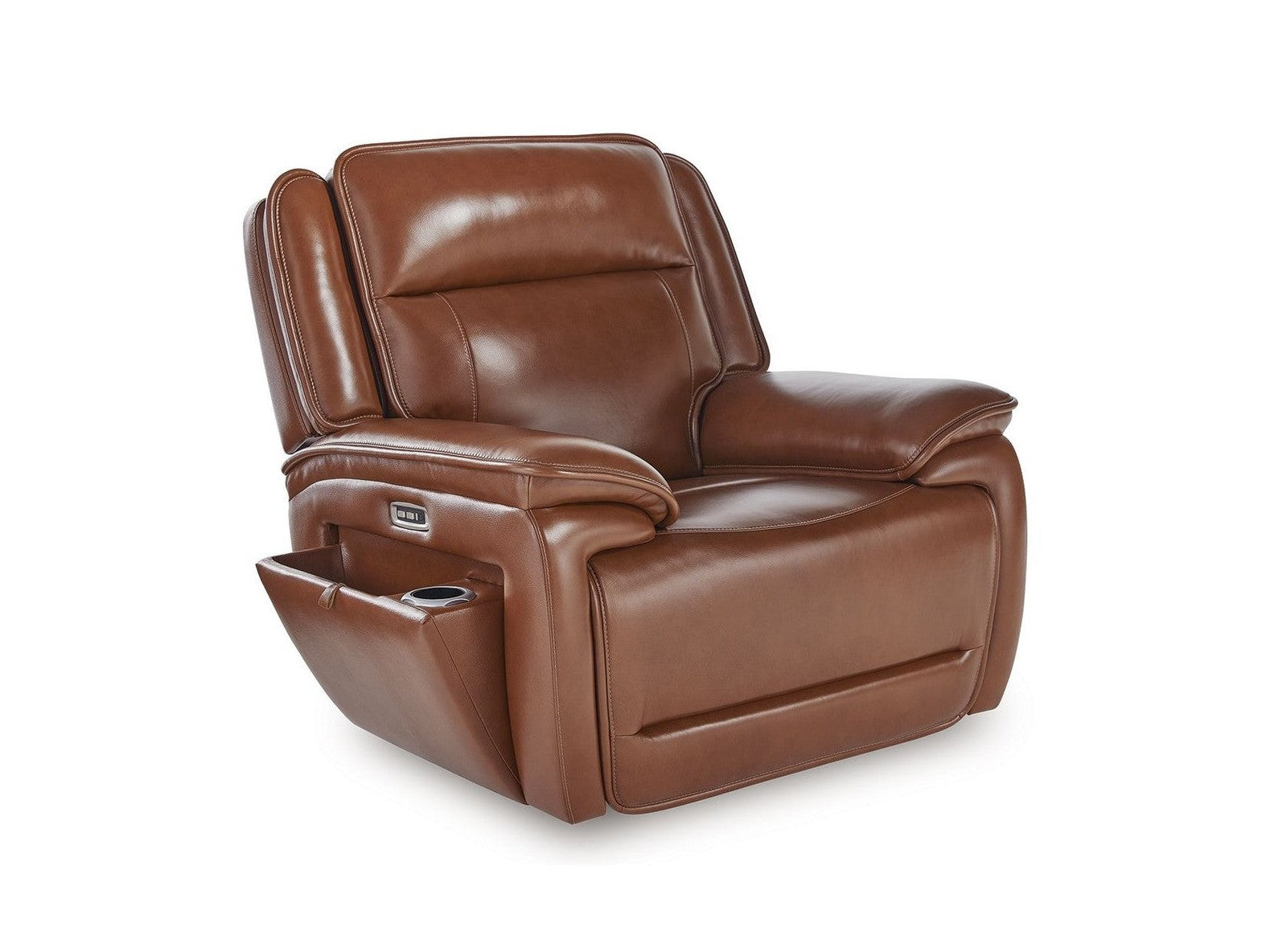 Healy Pier - Power Recliner / Adj Headrest - Chocolate