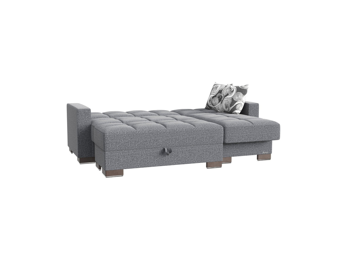 Ottomanson Armada - Upholstered Convertible Chaise Lounge With Storage - Polyester