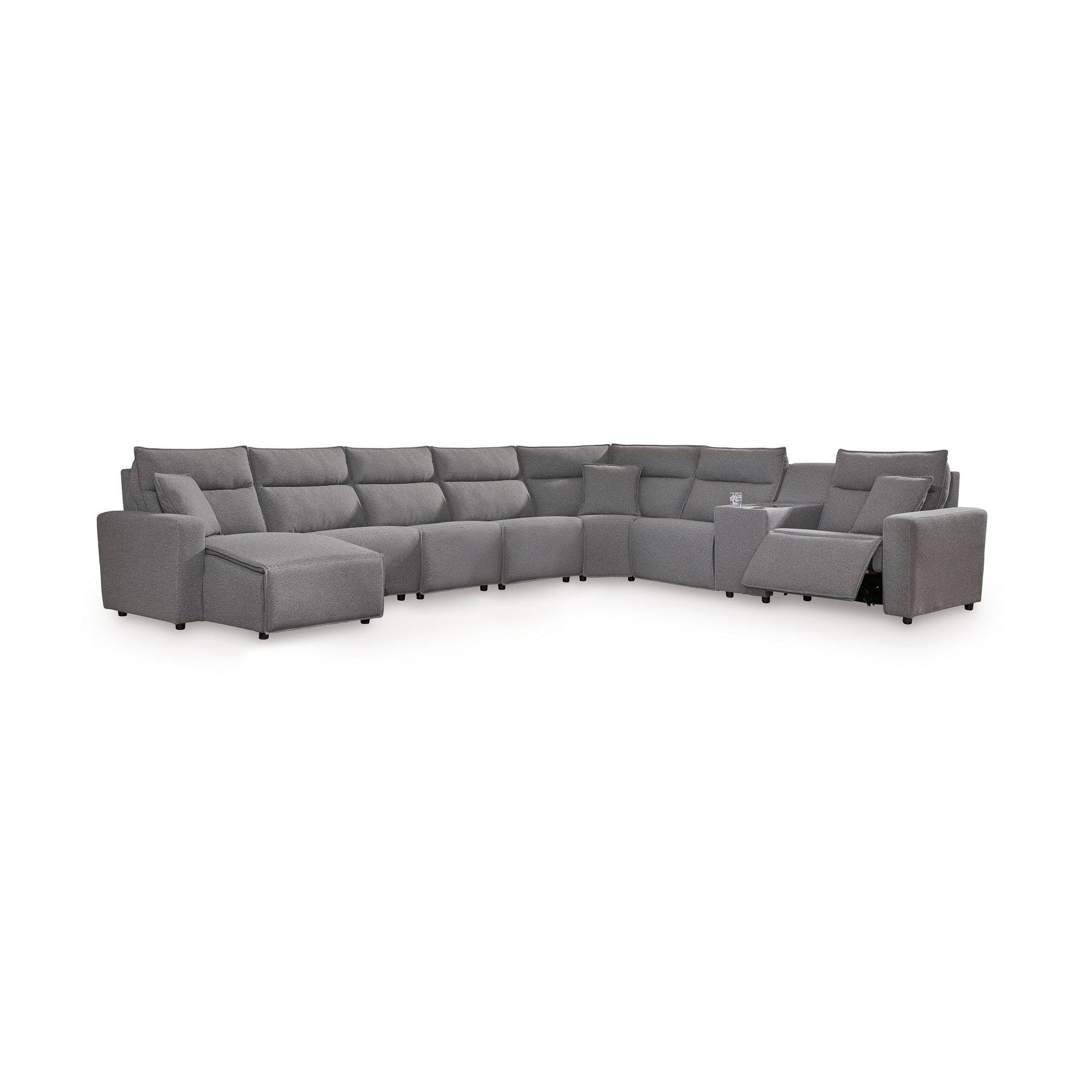 Modmax II - Reclining Sectional - Salt And Pepper