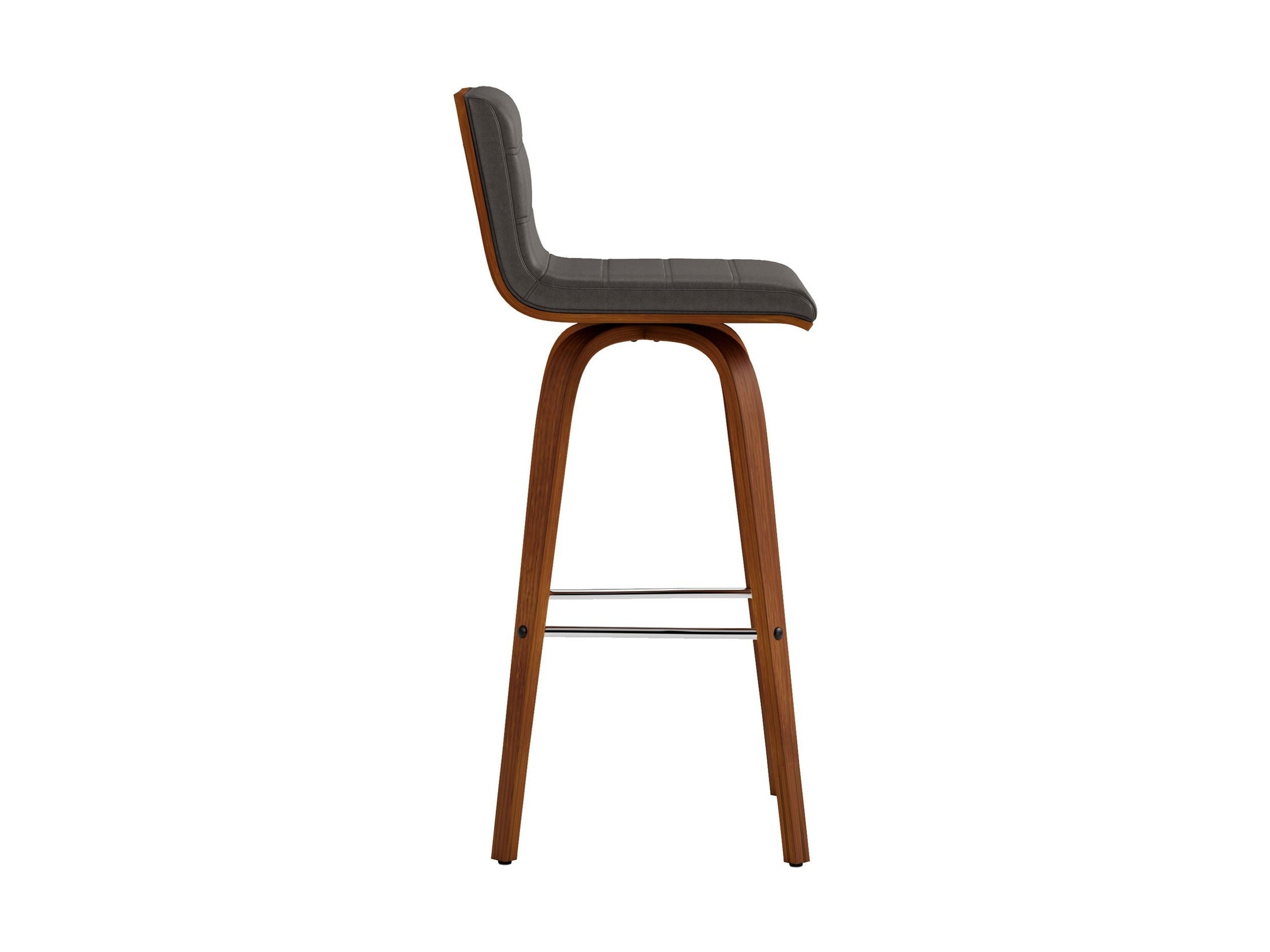 Vienna - 30" Swivel Bar Stool - Walnut Wood