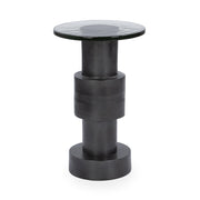 Callen - Round Accent Table - Antique Nickel