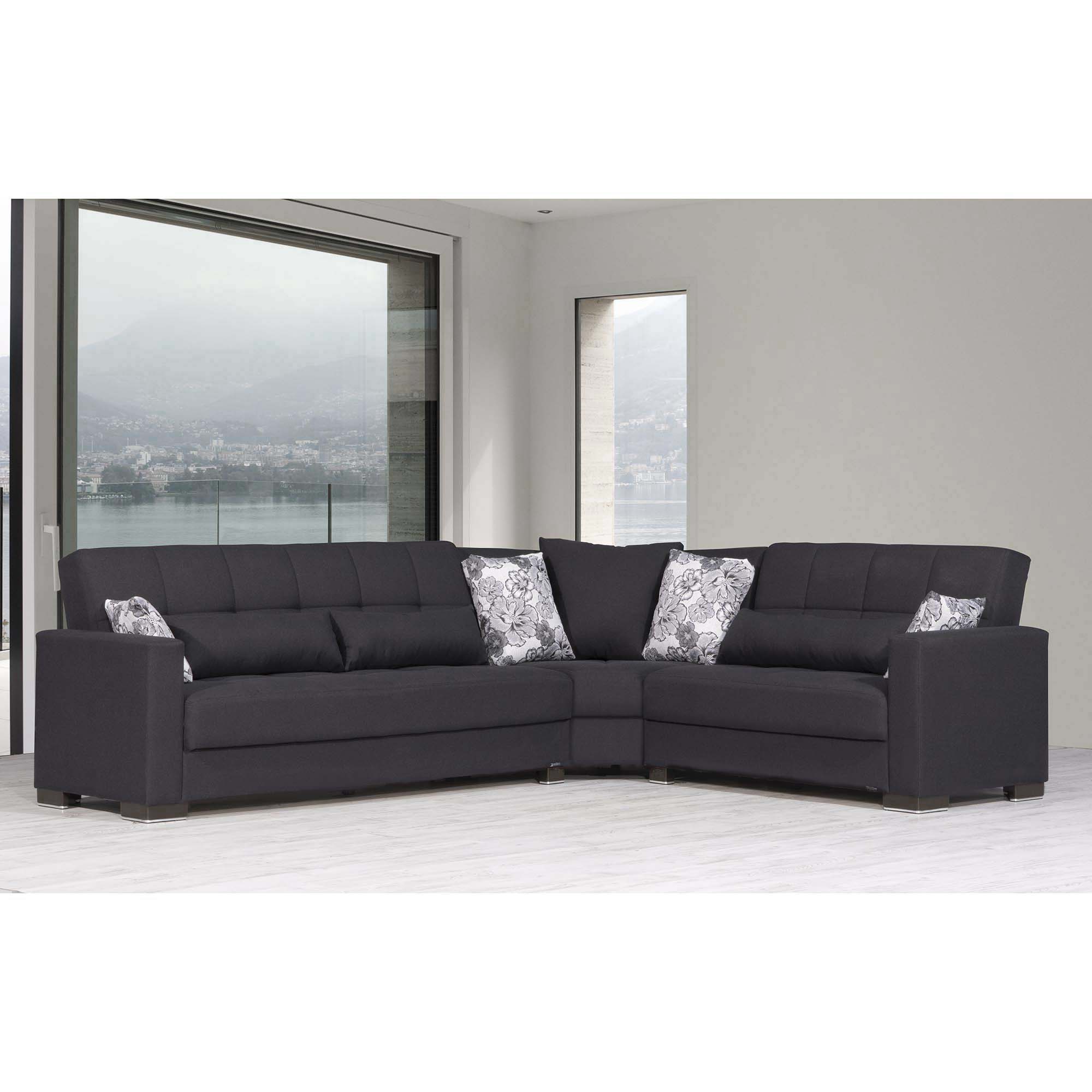 Ottomanson Armada - Upholstered Convertible Sectional With Storage - Polyester