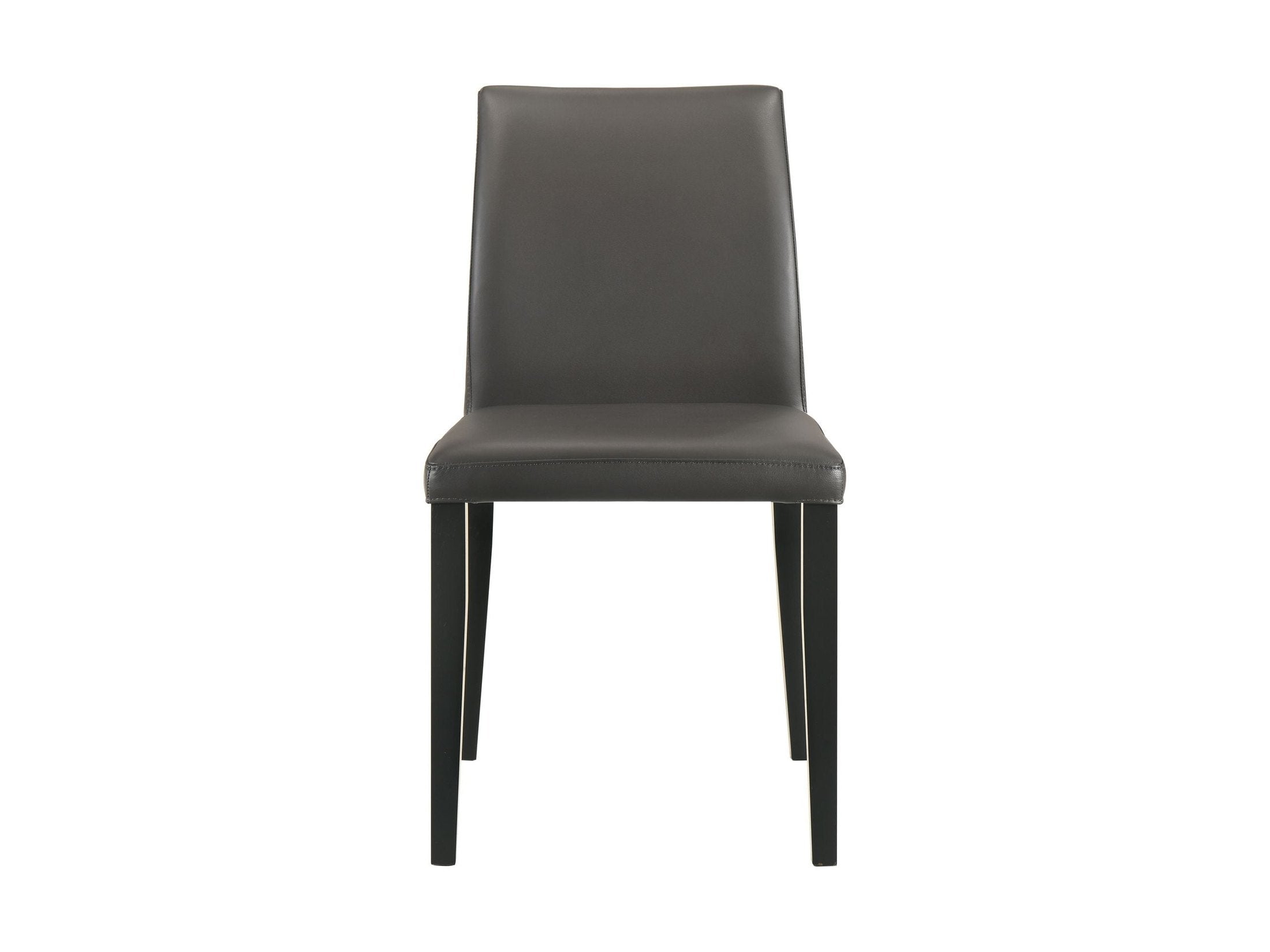 Elyza - Full Back Top Grain Leather Upholstered Wood Dining Chairs (Set of 2)