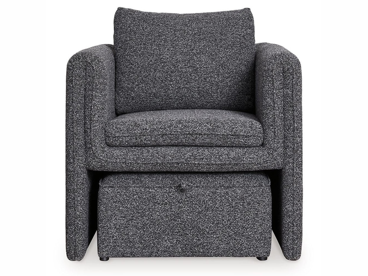 Vreni - Accent Chair - Charcoal / Black