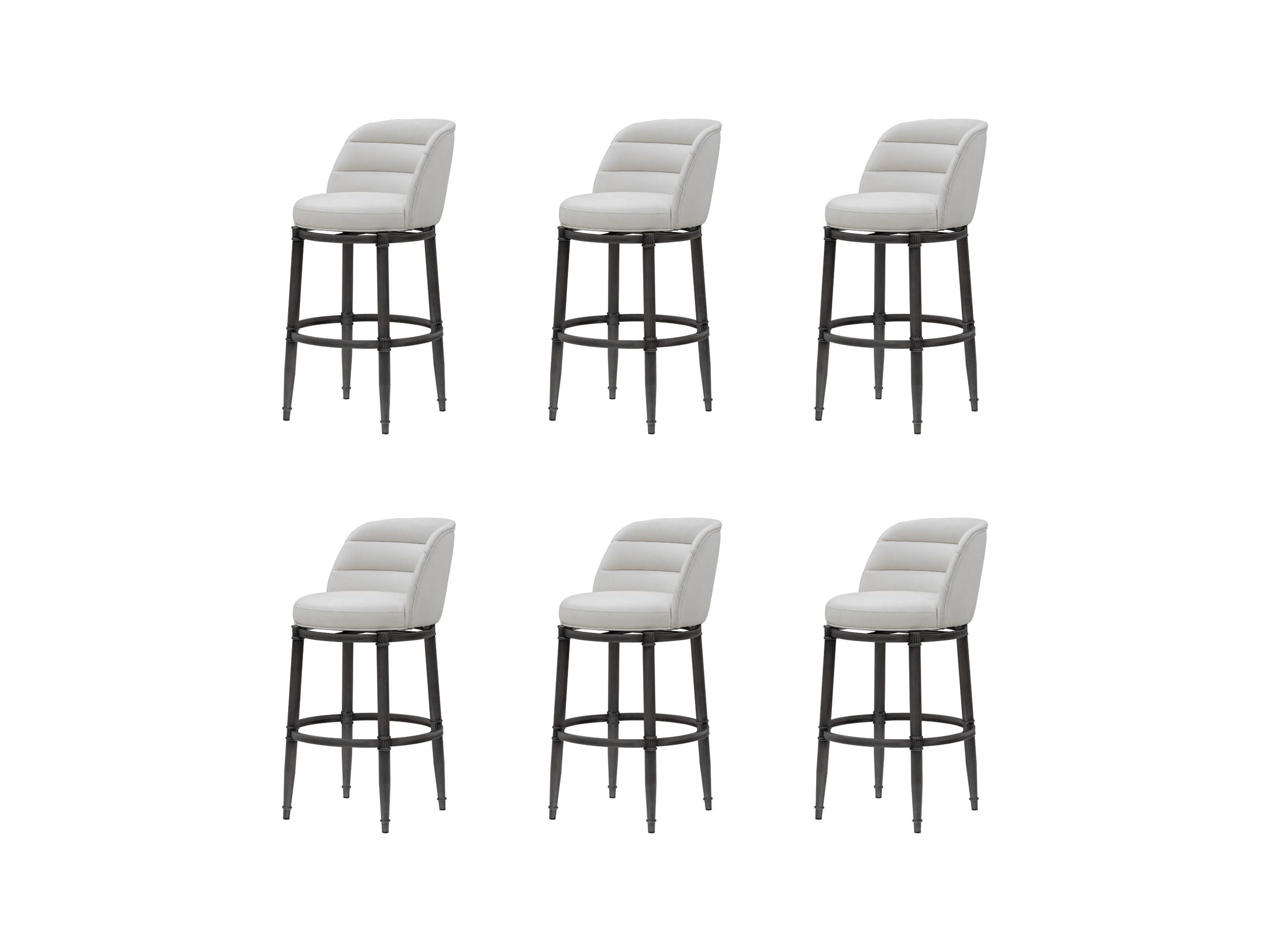 Eunice - Faux Leather Upholstered Swivel Barstool