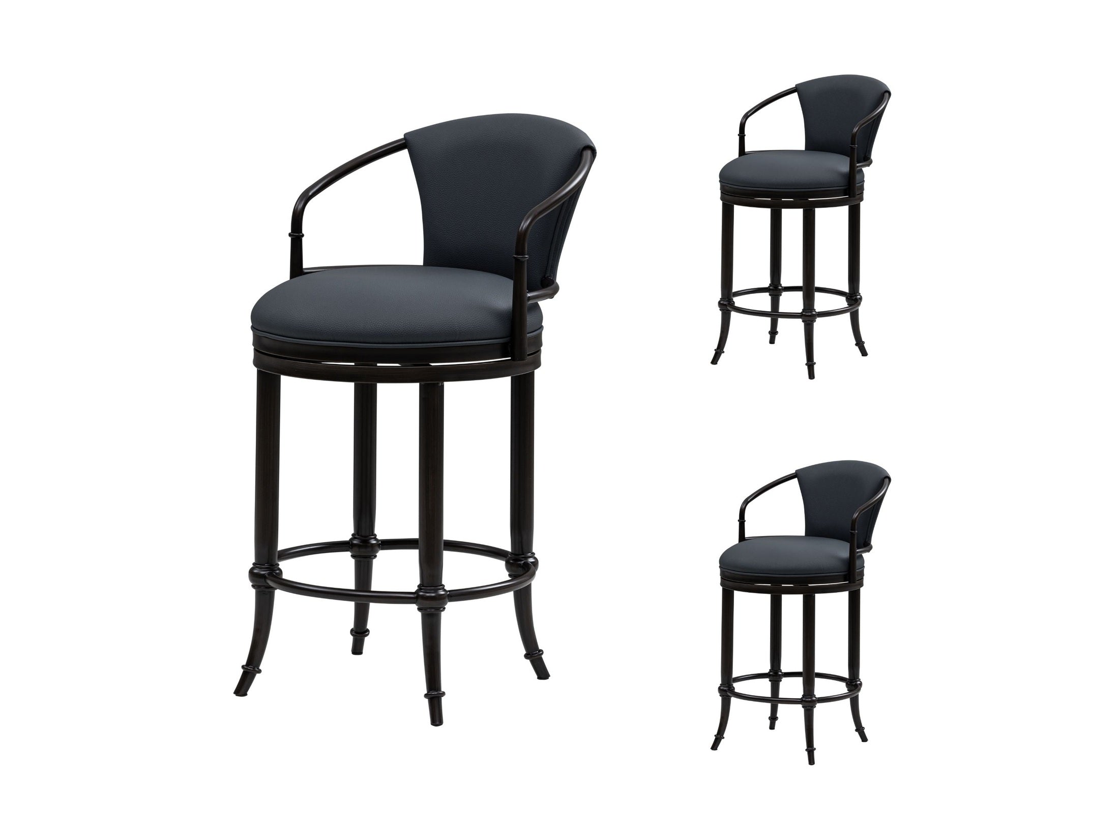 Otis - Upholstered Swivel Counter Height Barstool