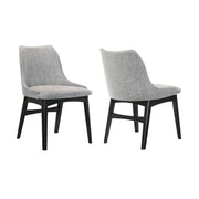 Azalea - Dining Side Chairs (Set of 2) - Gray / Black