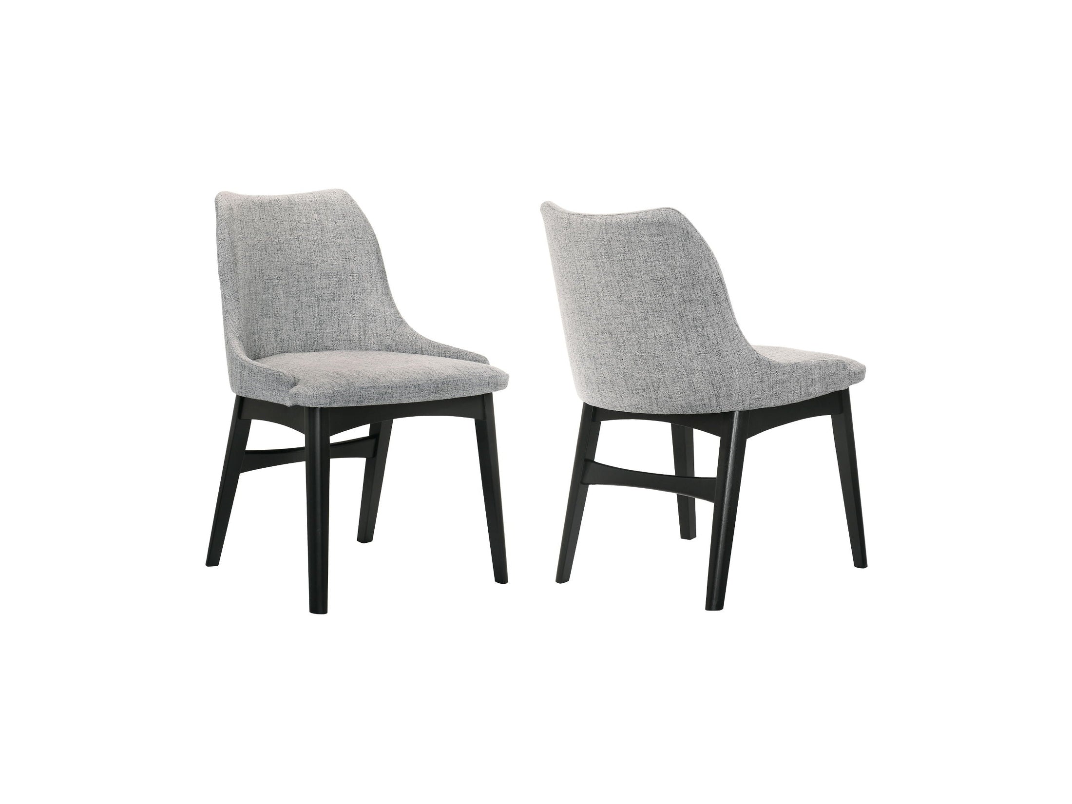 Azalea - Dining Side Chairs (Set of 2) - Gray / Black