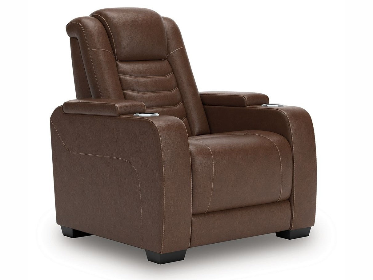 High Impact - Power Recliner / Adj Headrest - Tobacco