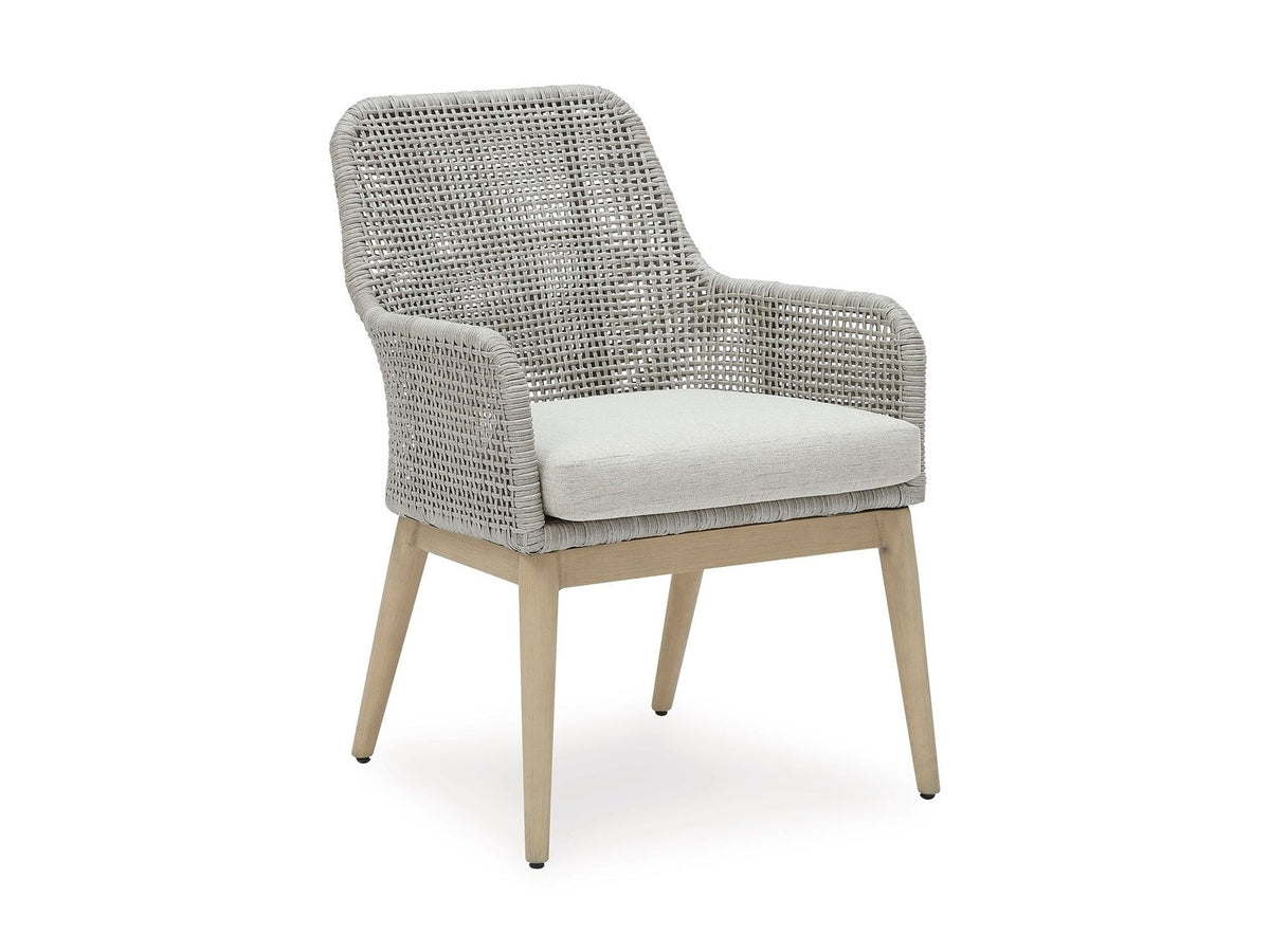 Seton Creek - Arm Chair With Cushion (Set of 2) - Gray