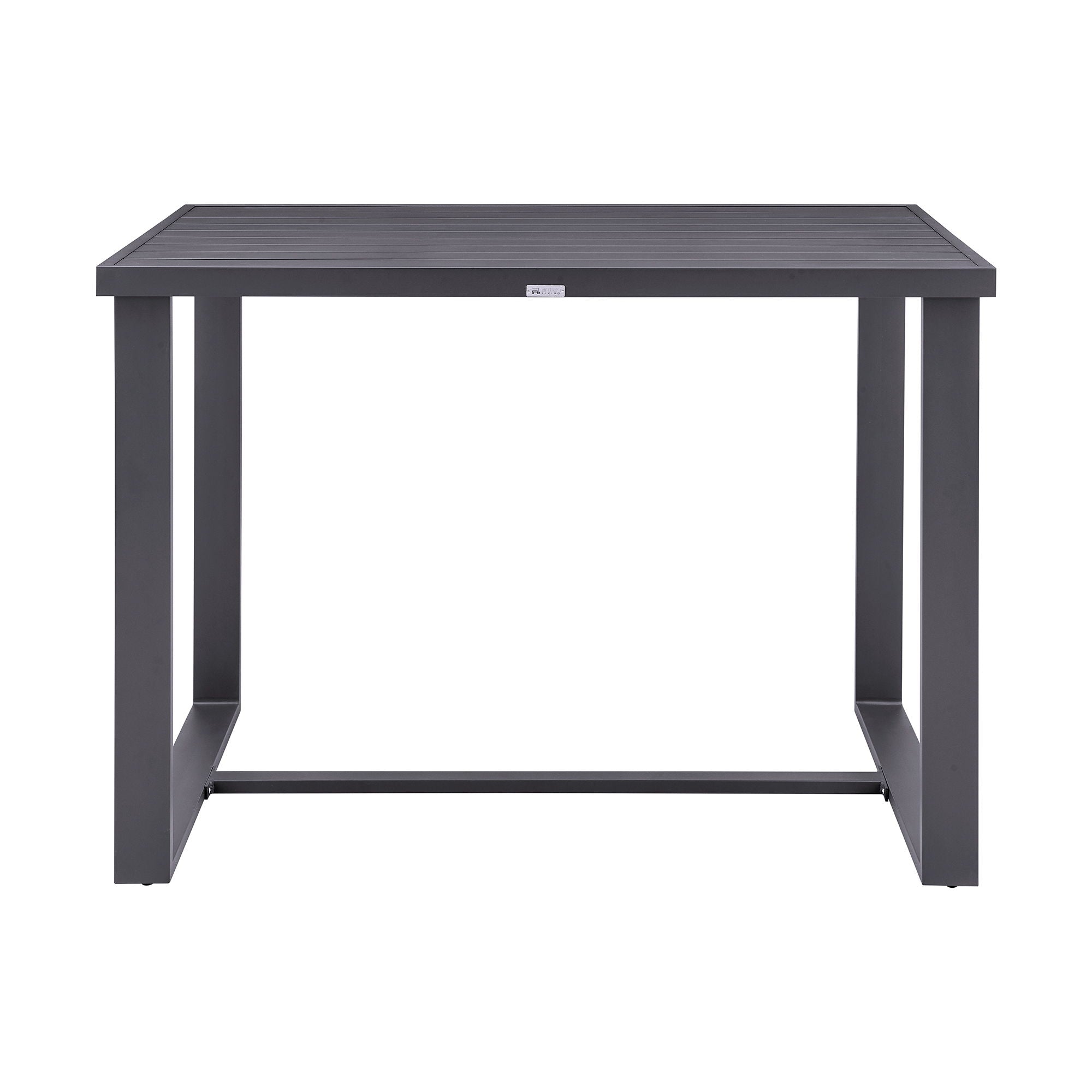 Menorca - Outdoor Patio Bar Height Dining Table In Aluminum