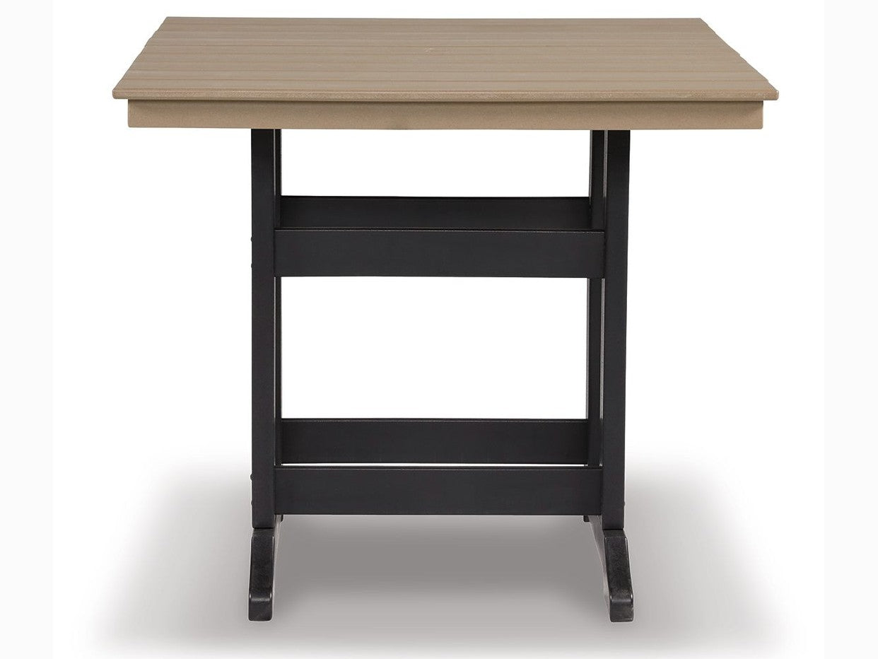 Fairen Trail - Square Counter TBL w/Umb OPT - Black / Driftwood