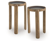 Jossor - Accent Table Set (Set of 2) - Light Brown