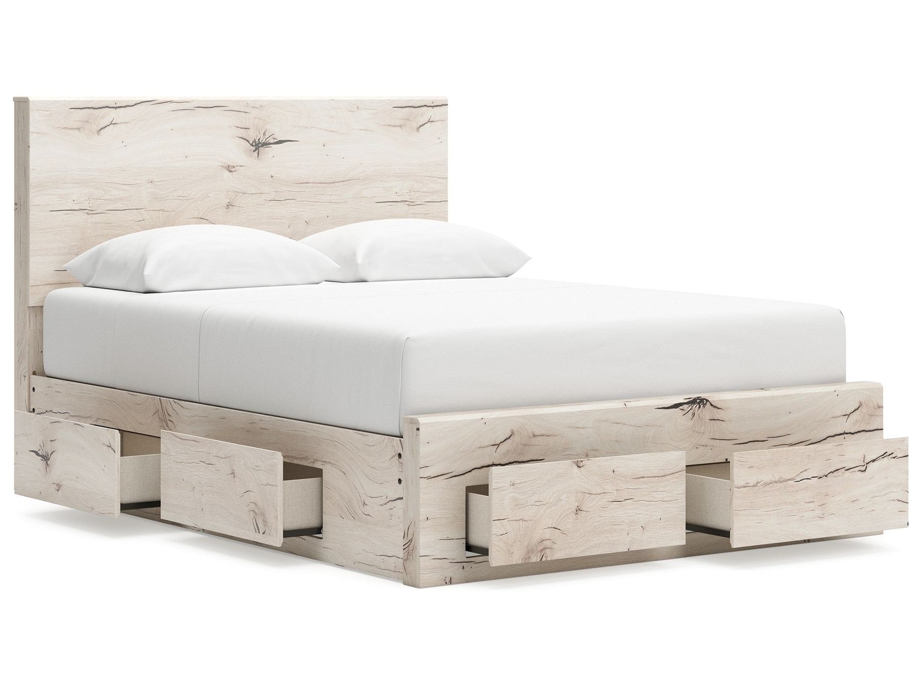 Lawroy - Panel Bed With Storage