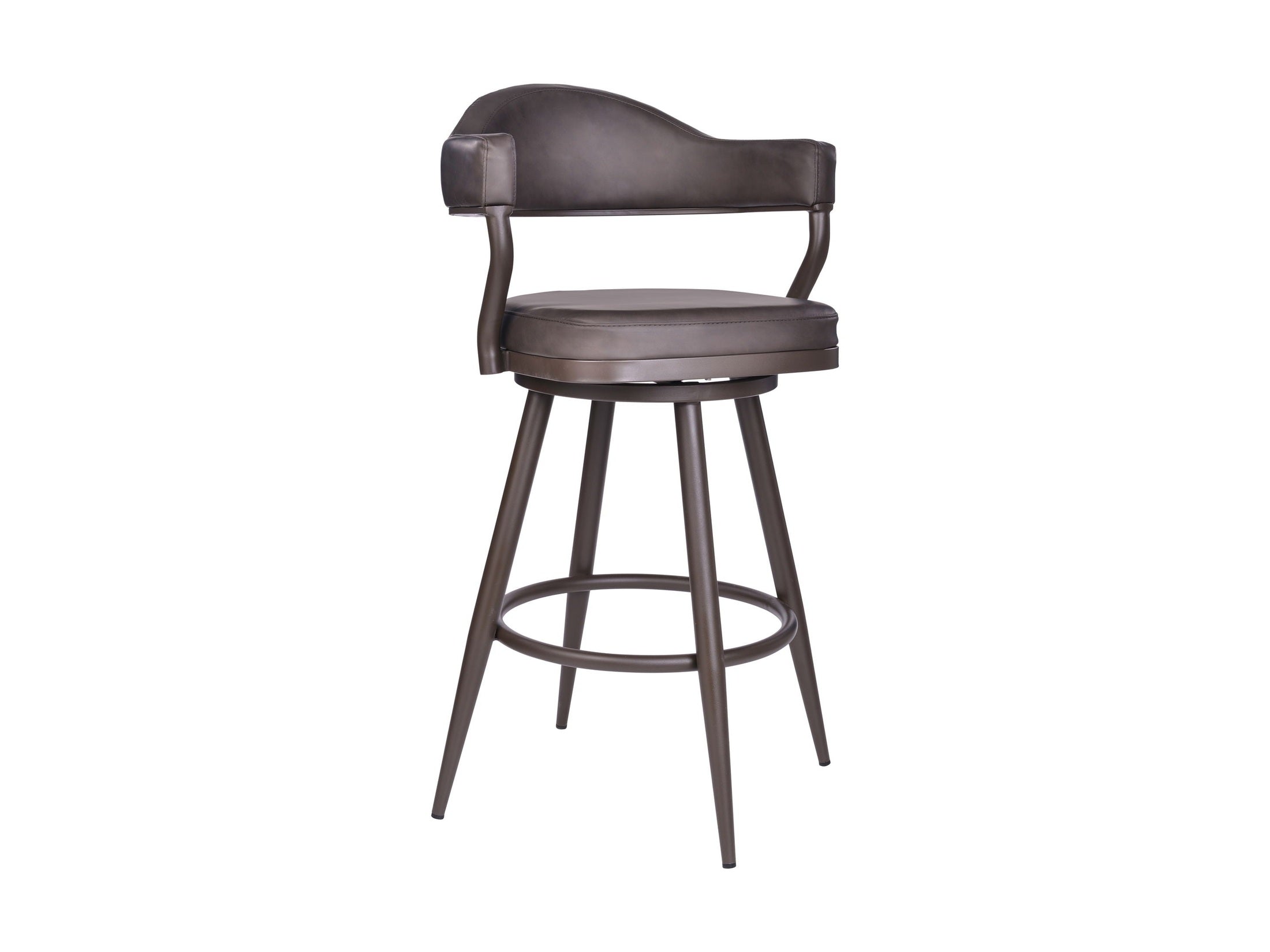 Justin - Swivel Vintage Bar Stool With Metal Legs