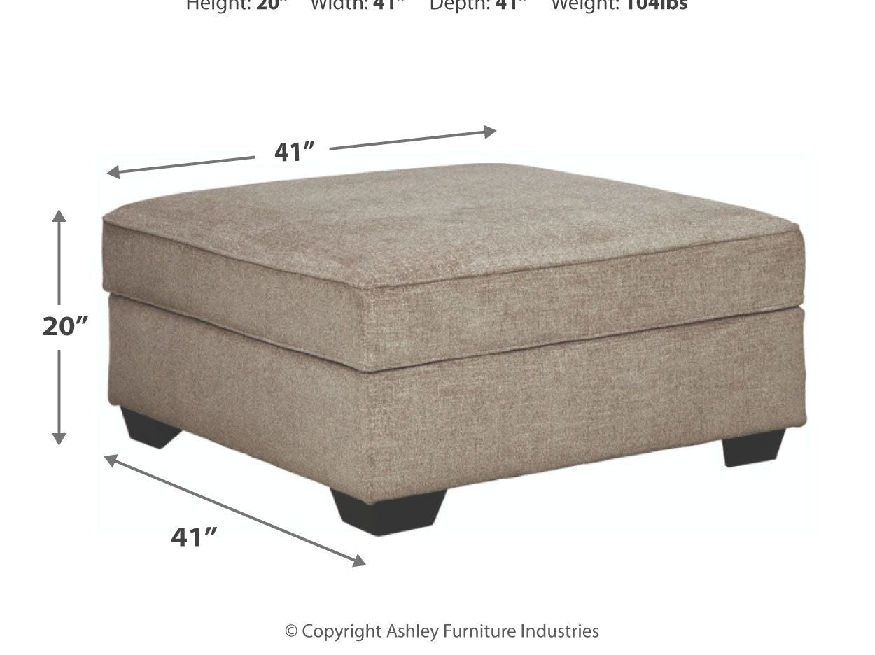 Bovarian - Ottoman With Storage - Stone