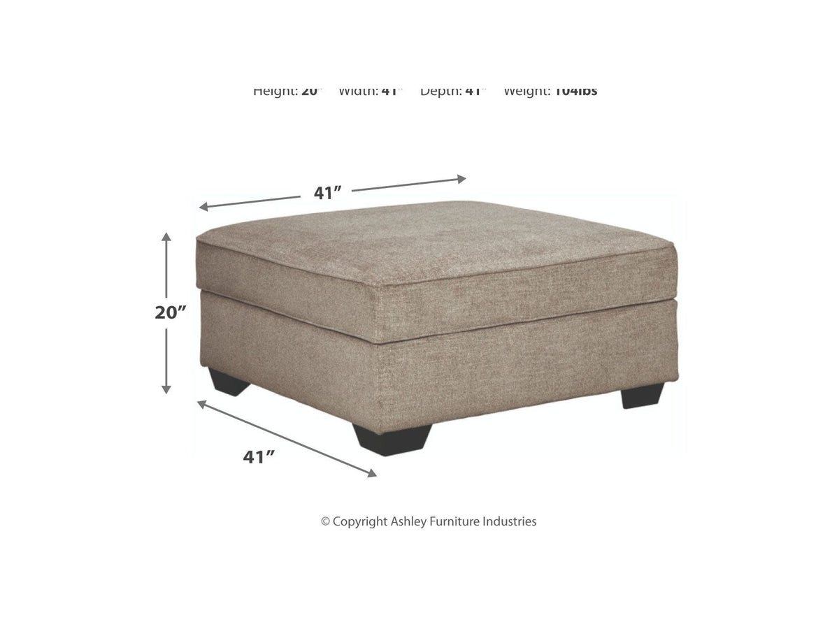 Bovarian - Ottoman With Storage - Stone