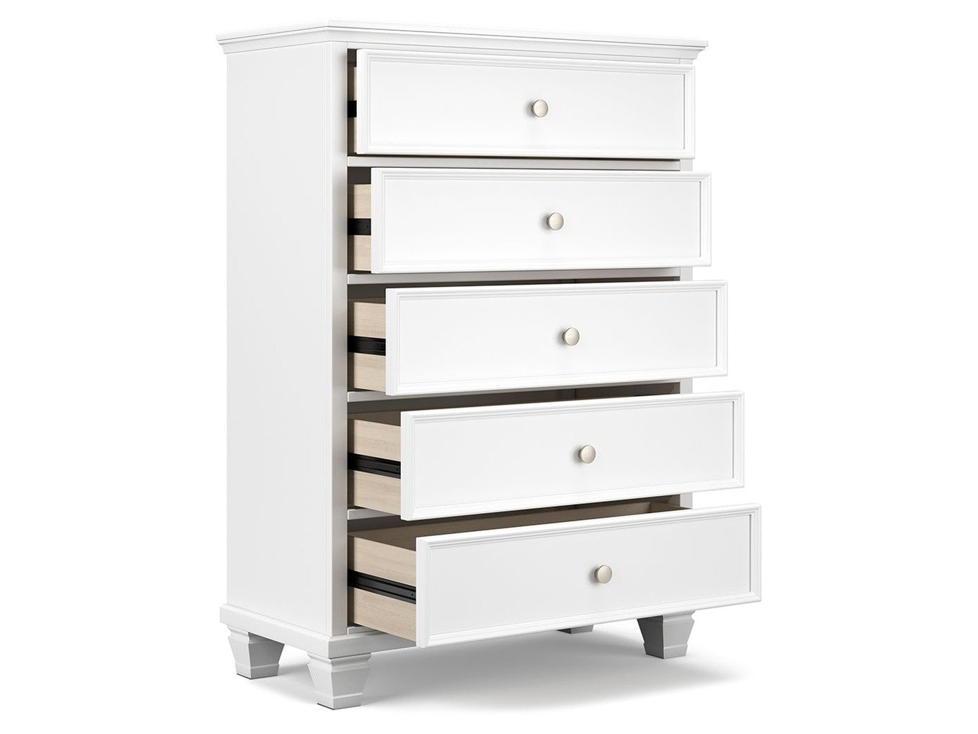 Fortman - Five Drawer Chest - White