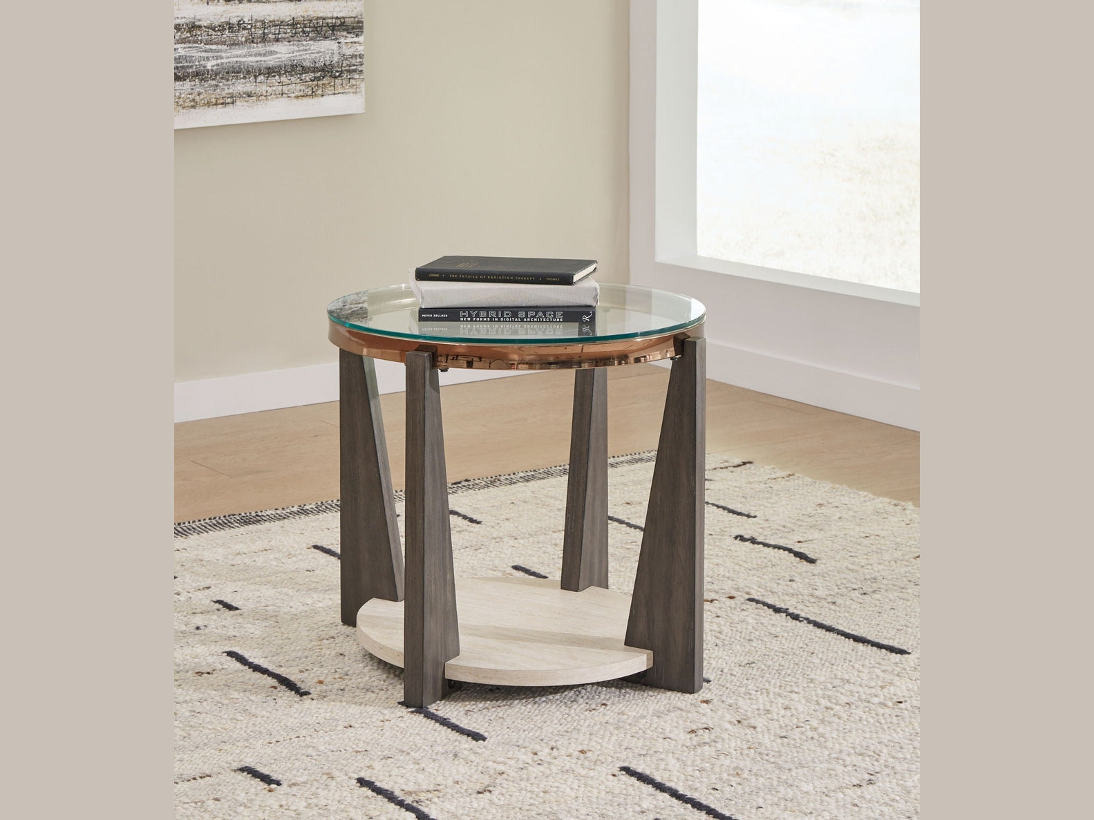 Frazwa - Round End Table - Multi