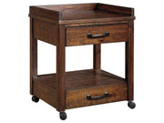 Baldridge - Printer Stand - Rustic Brown