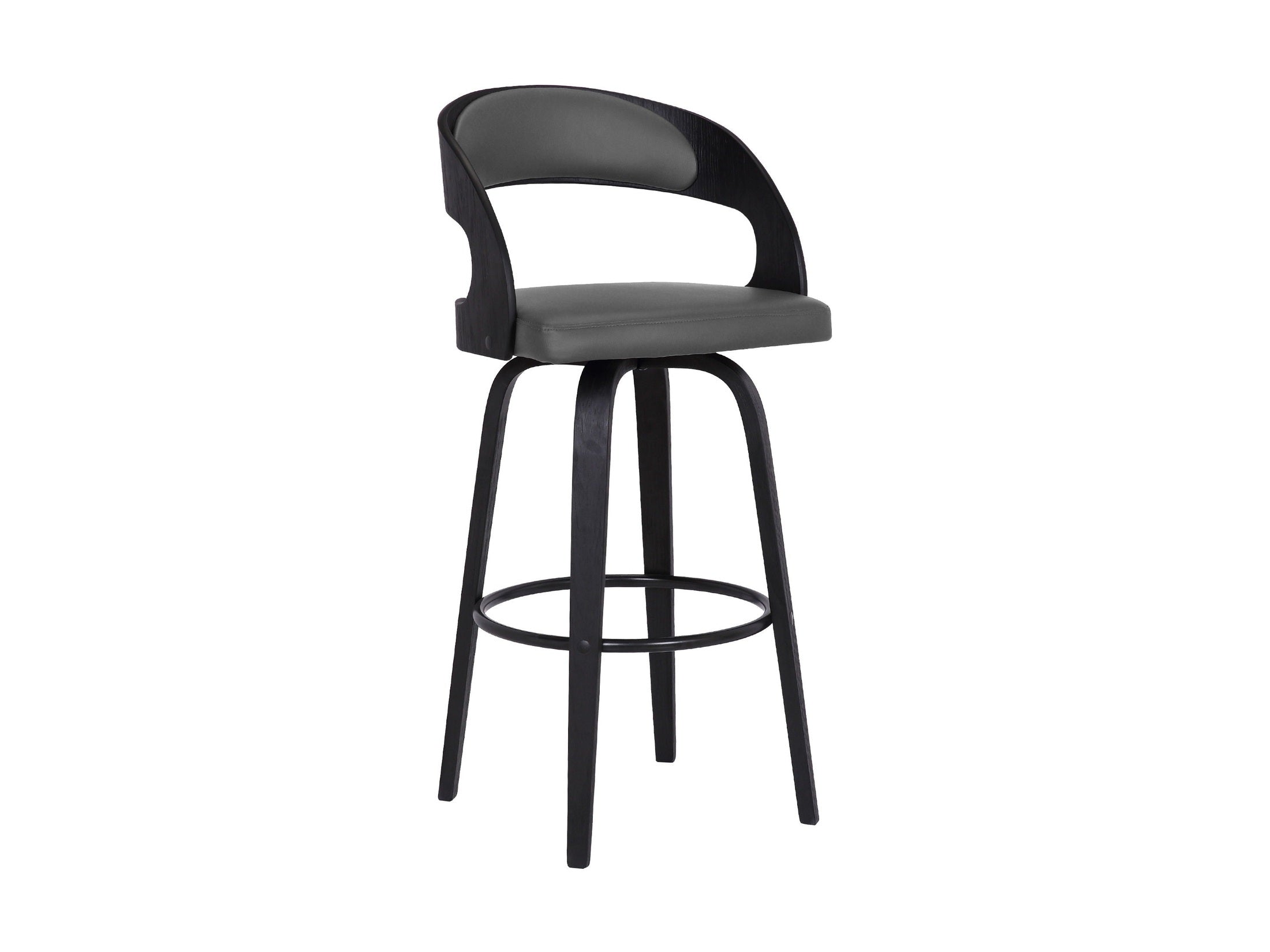 Shelly - 26" Counter Height Swivel Bar Stool With Black Frame