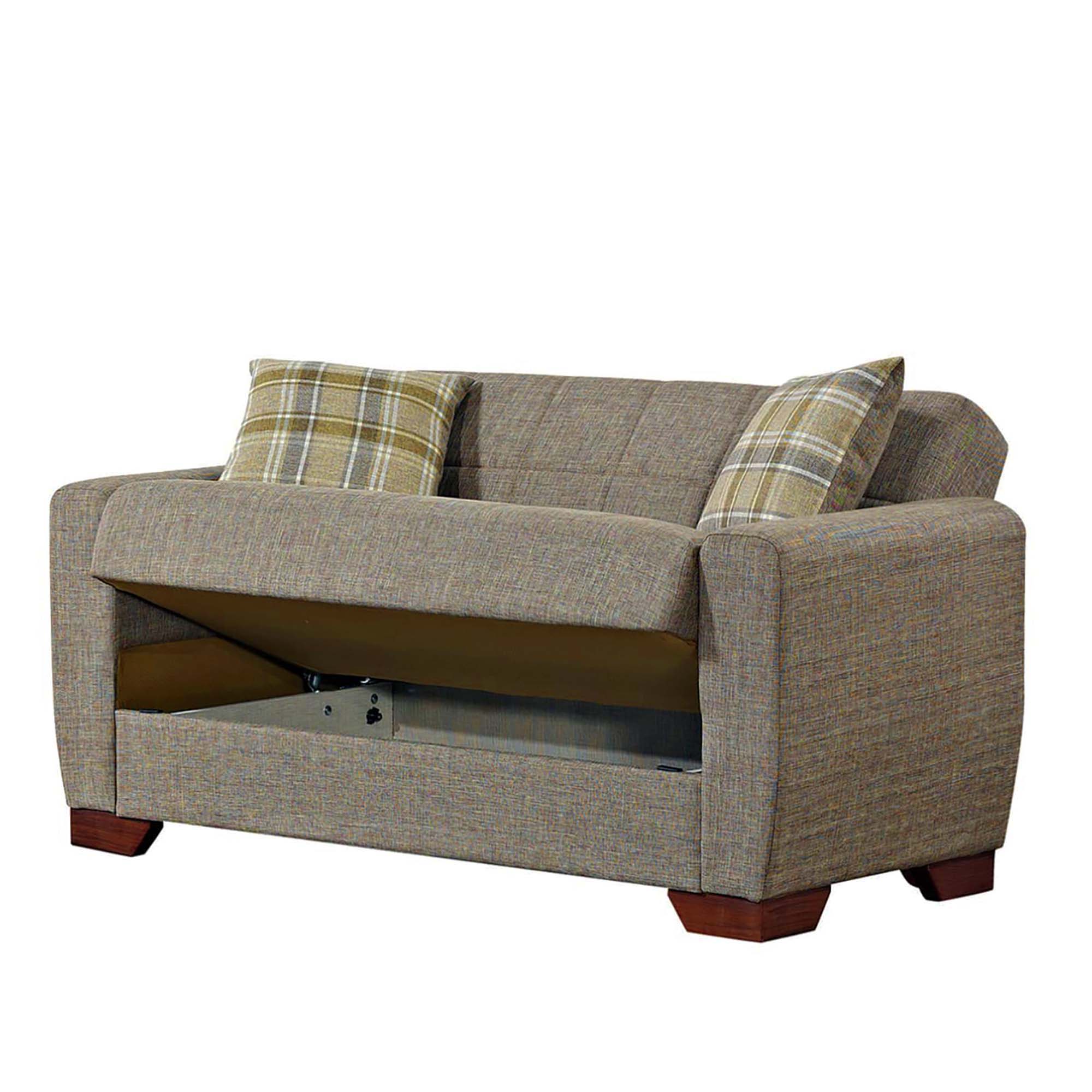 Ottomanson Barato - Upholstered Convertible Loveseat With Storage