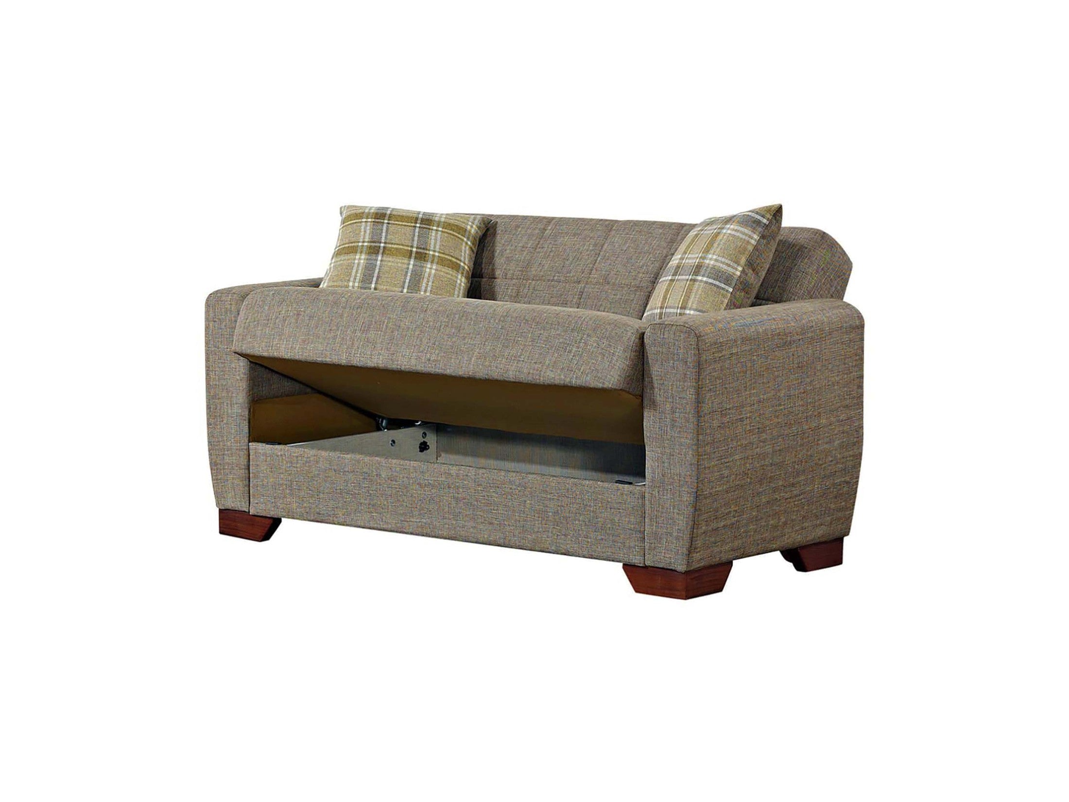 Ottomanson Barato - Upholstered Convertible Loveseat With Storage