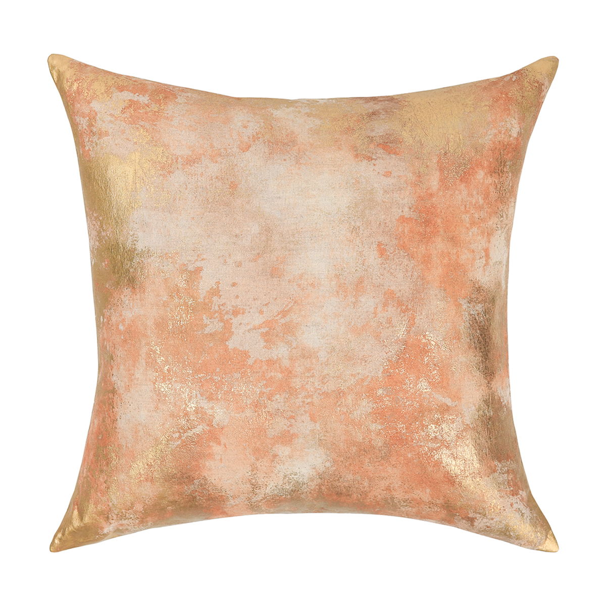 Equilibrium - 22" x 22" Onara Pillow - Burnt Orange / Gold