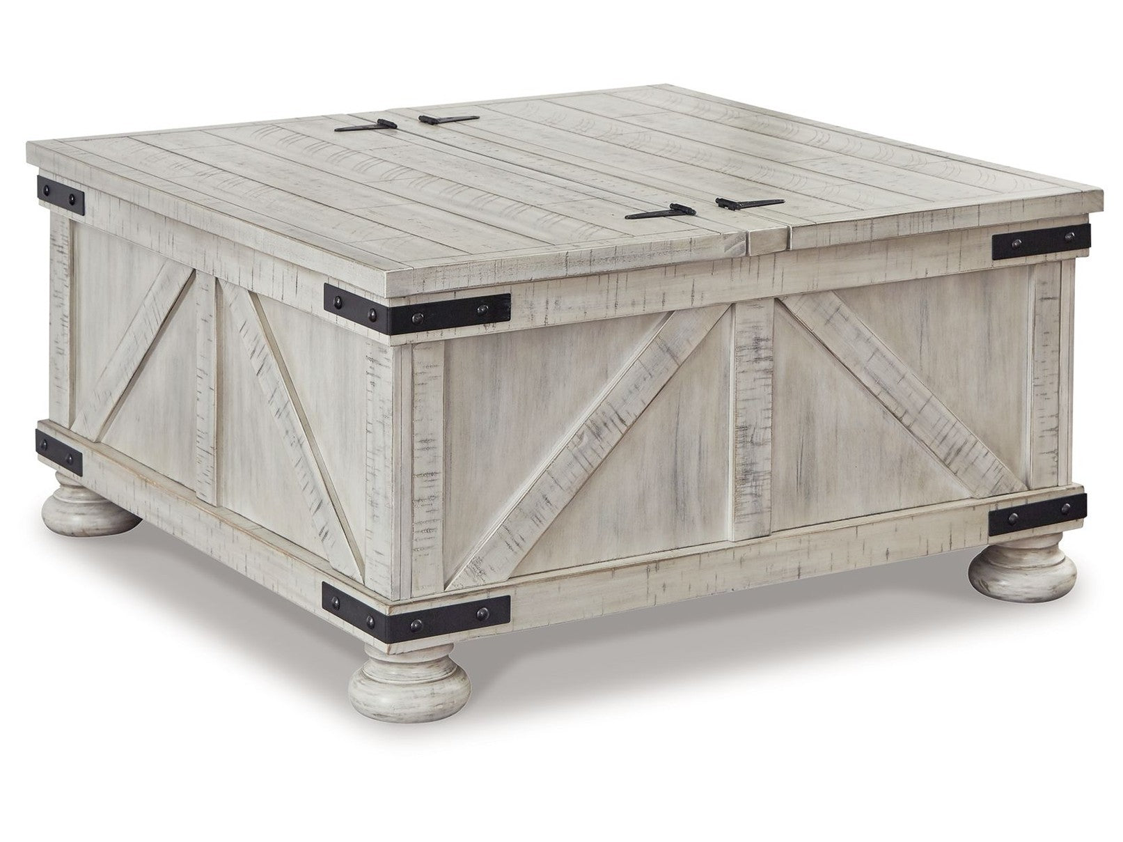 Carynhurst - Cocktail Table with Storage - Whitewash