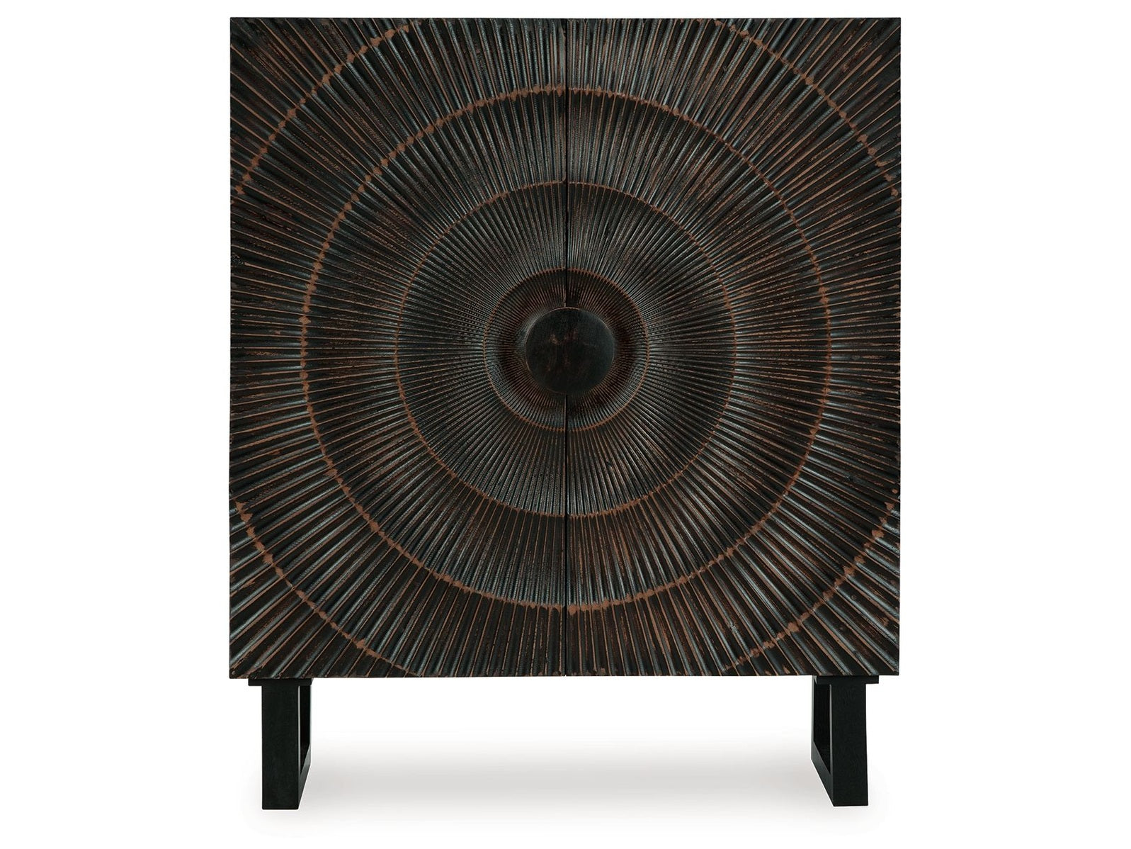 Fosterman - Accent Cabinet - Distressed Black