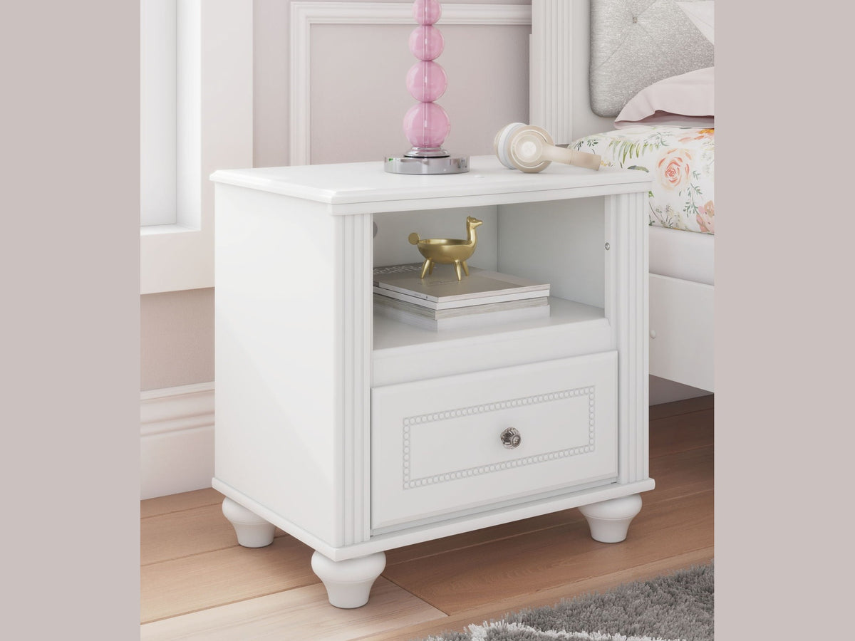 Kozlani - One Drawer Night Stand - White