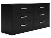 Finch - Six Drawer Dresser - Black