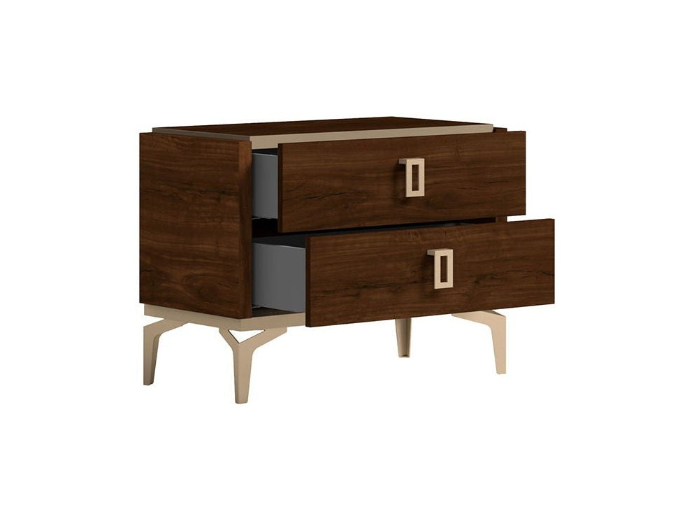 Eva - Nightstand - Dark Brown