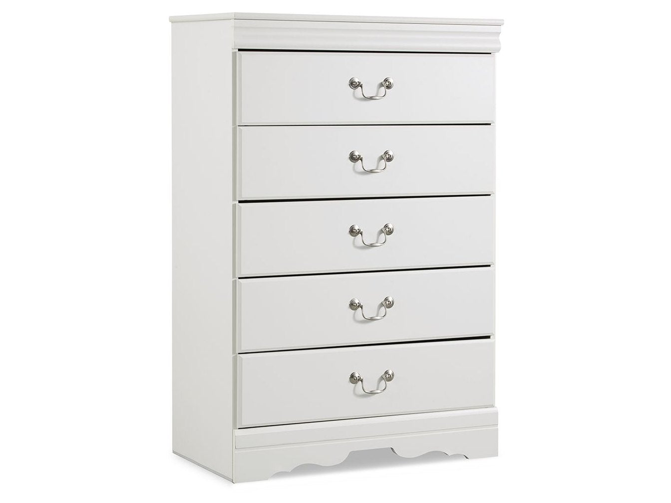 Anarasia - Five Drawer Chest - White
