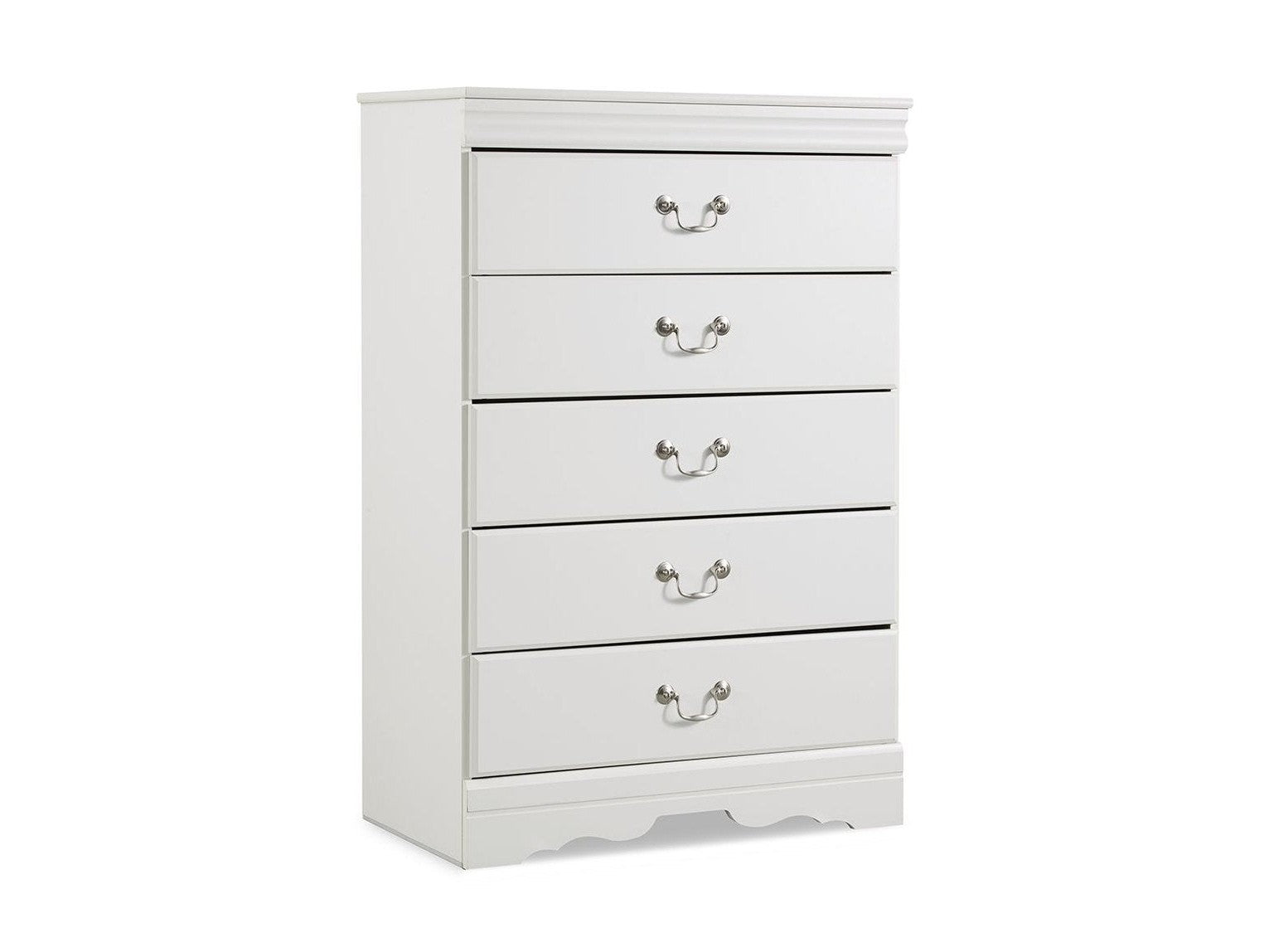 Anarasia - Five Drawer Chest - White