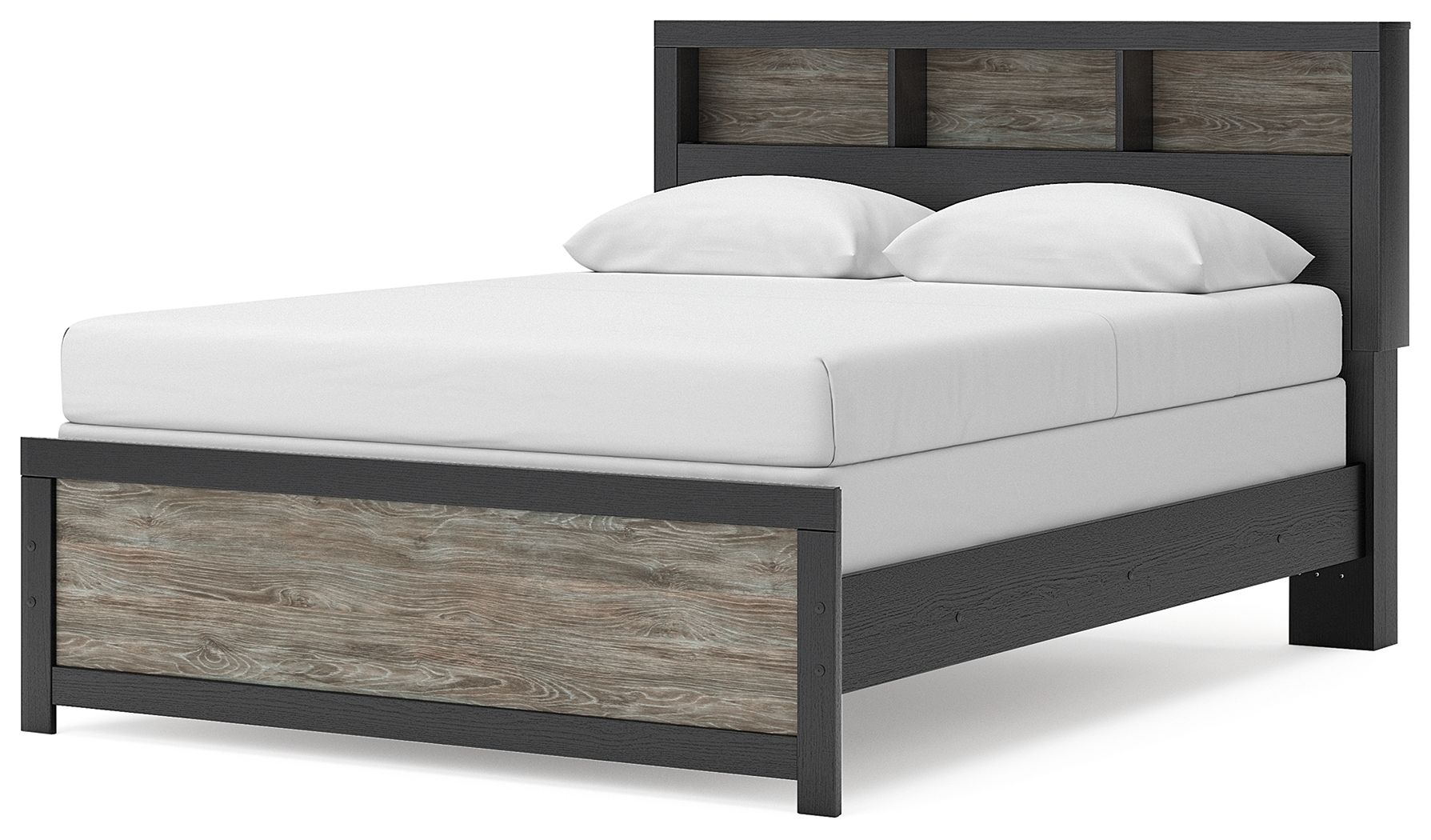 Jonnifer - Lighted Bookcase Panel Bed